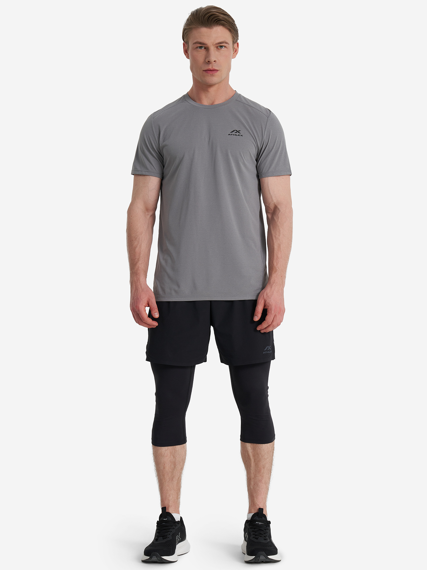 фото Футболка мужская athlex, серый
