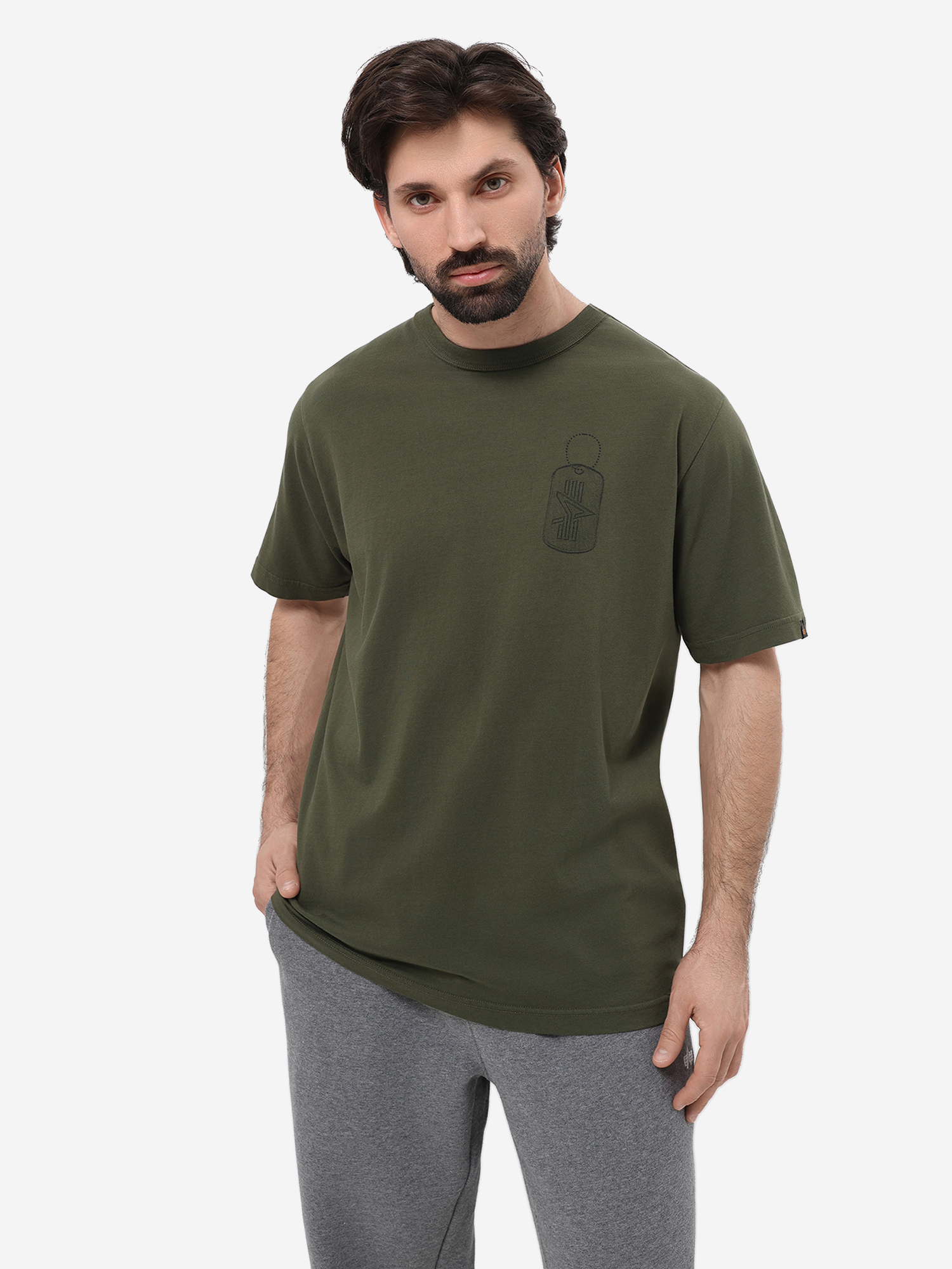 

Футболка Dog Tag Alpha Industries, Зеленый