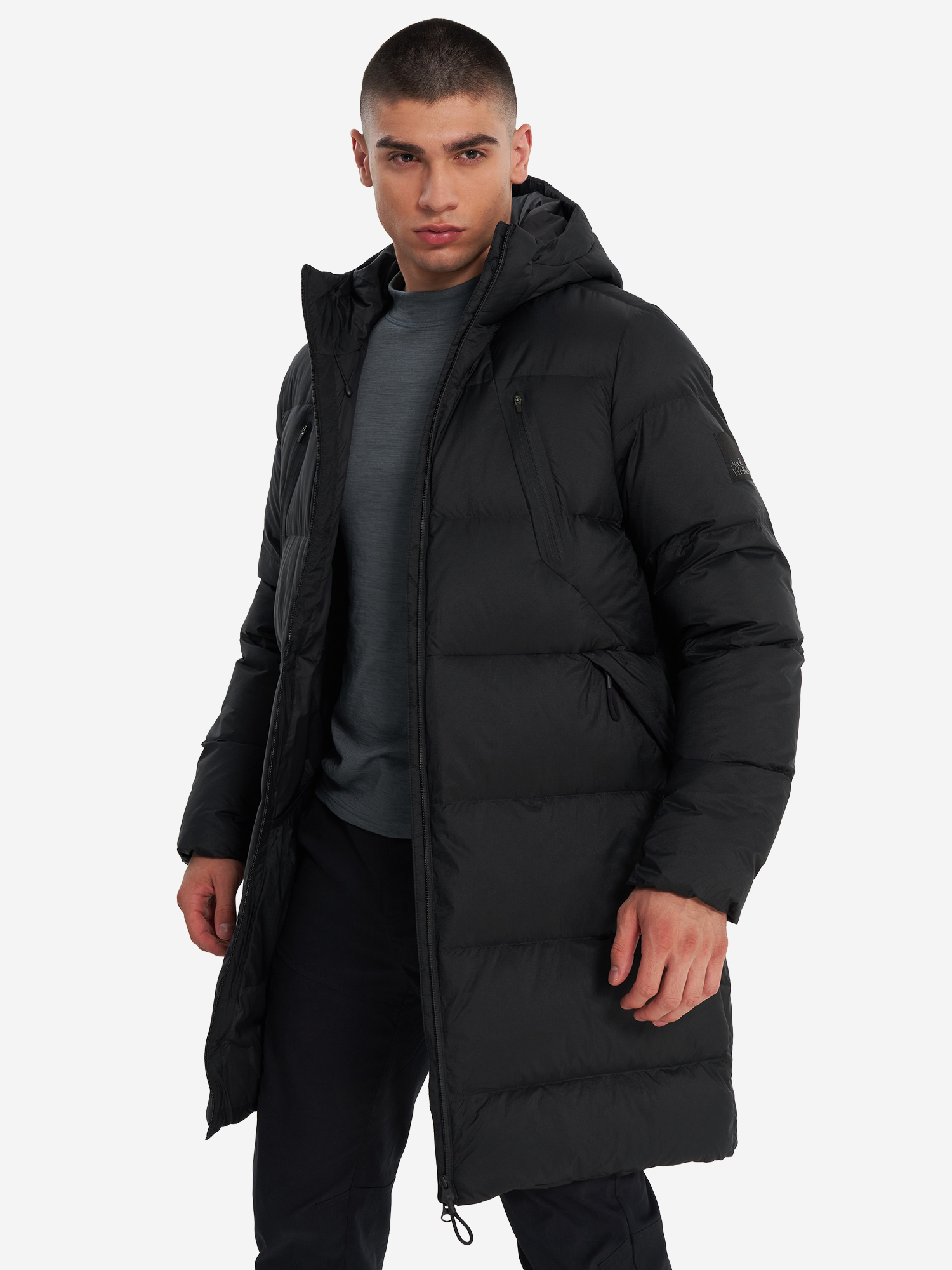 

Пуховик мужской Jack Wolfskin Wandermood, Черный