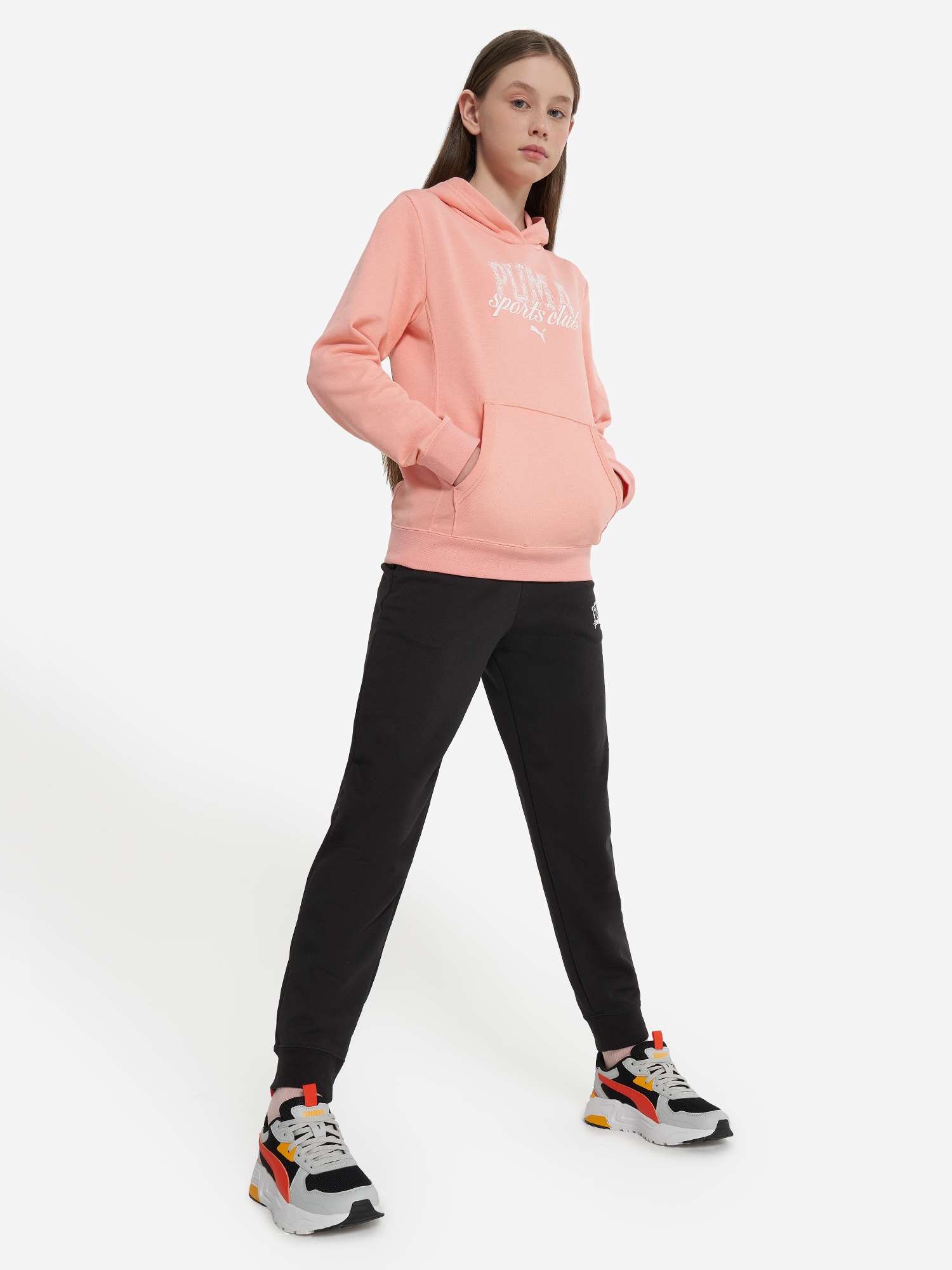 Худи для девочек PUMA Classic, Розовый 4