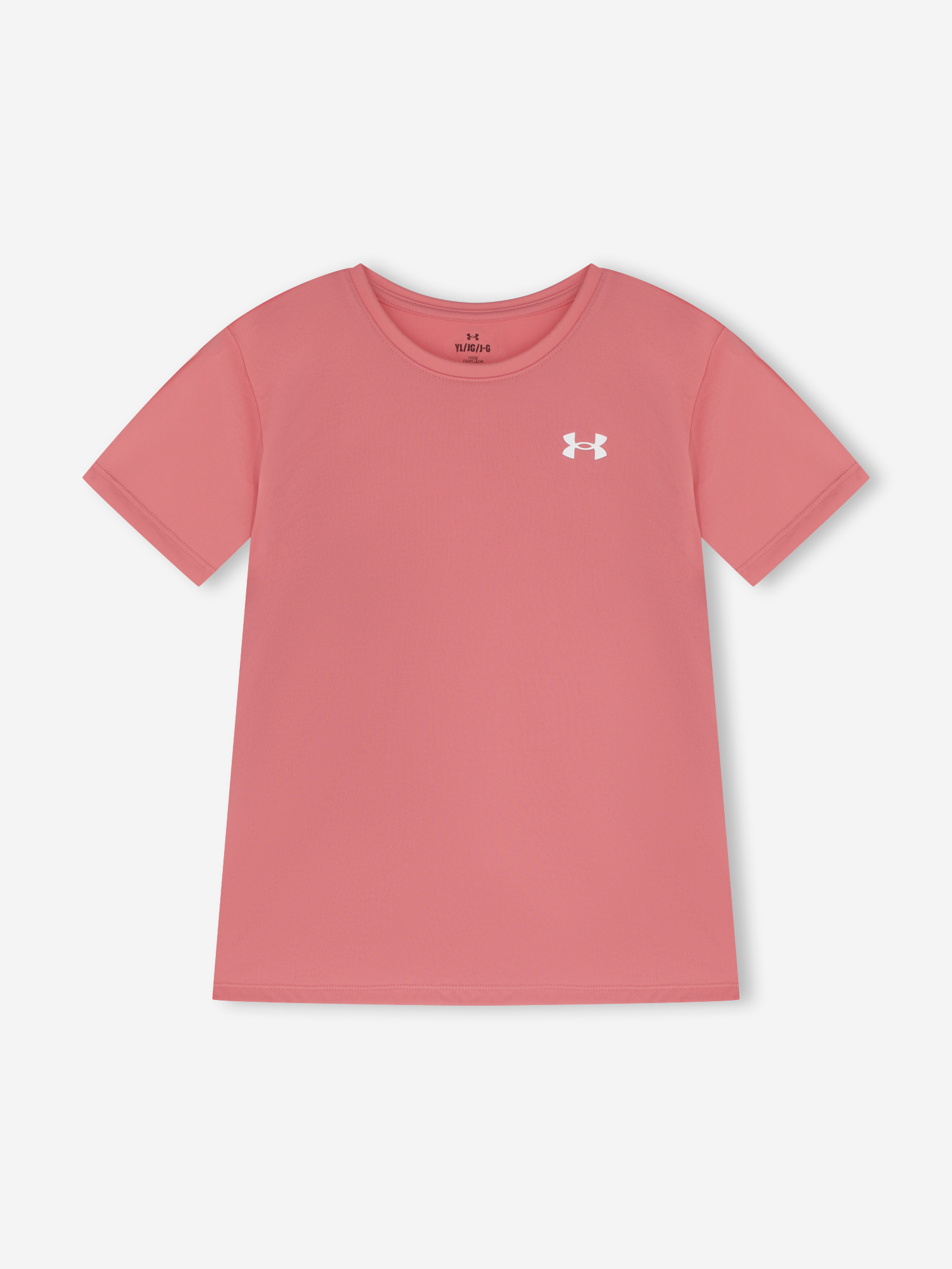 Изображение товара Футболка для девочек Under Armour Tech, Розовый/белый Изображение товара Футболка для девочек Under Armour Tech, Розовый/белый
