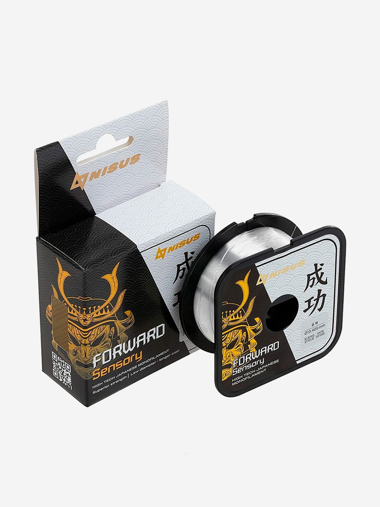 Изображение товара Леска для рыбалки Nisus FORWARD Sensory Nylon Transparent 0,405mm (N-FS-0405-100) 10 штук по 100 м