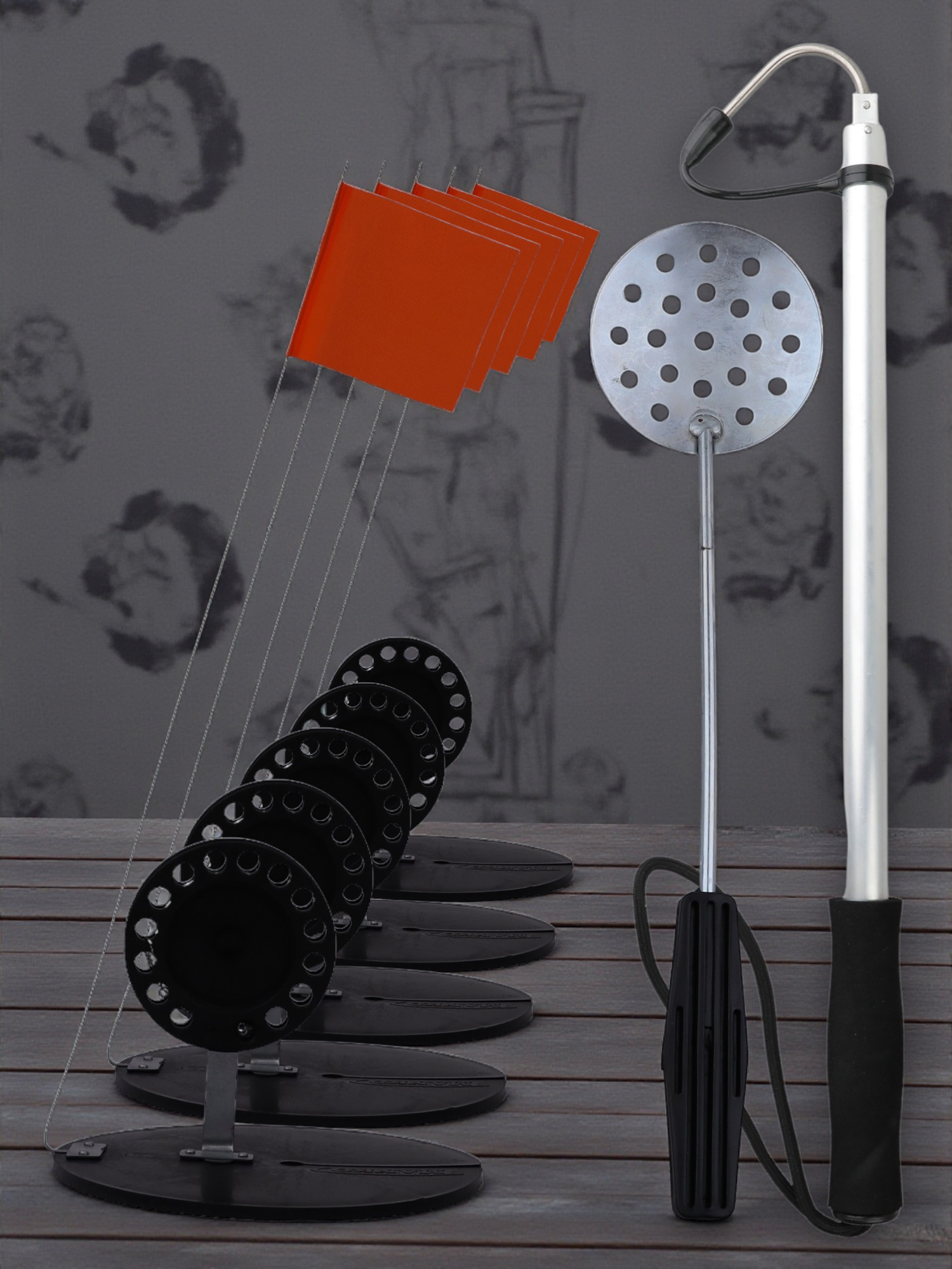 Изображение товара Набор MySled 5 флажков для зимней рыбалки на живца