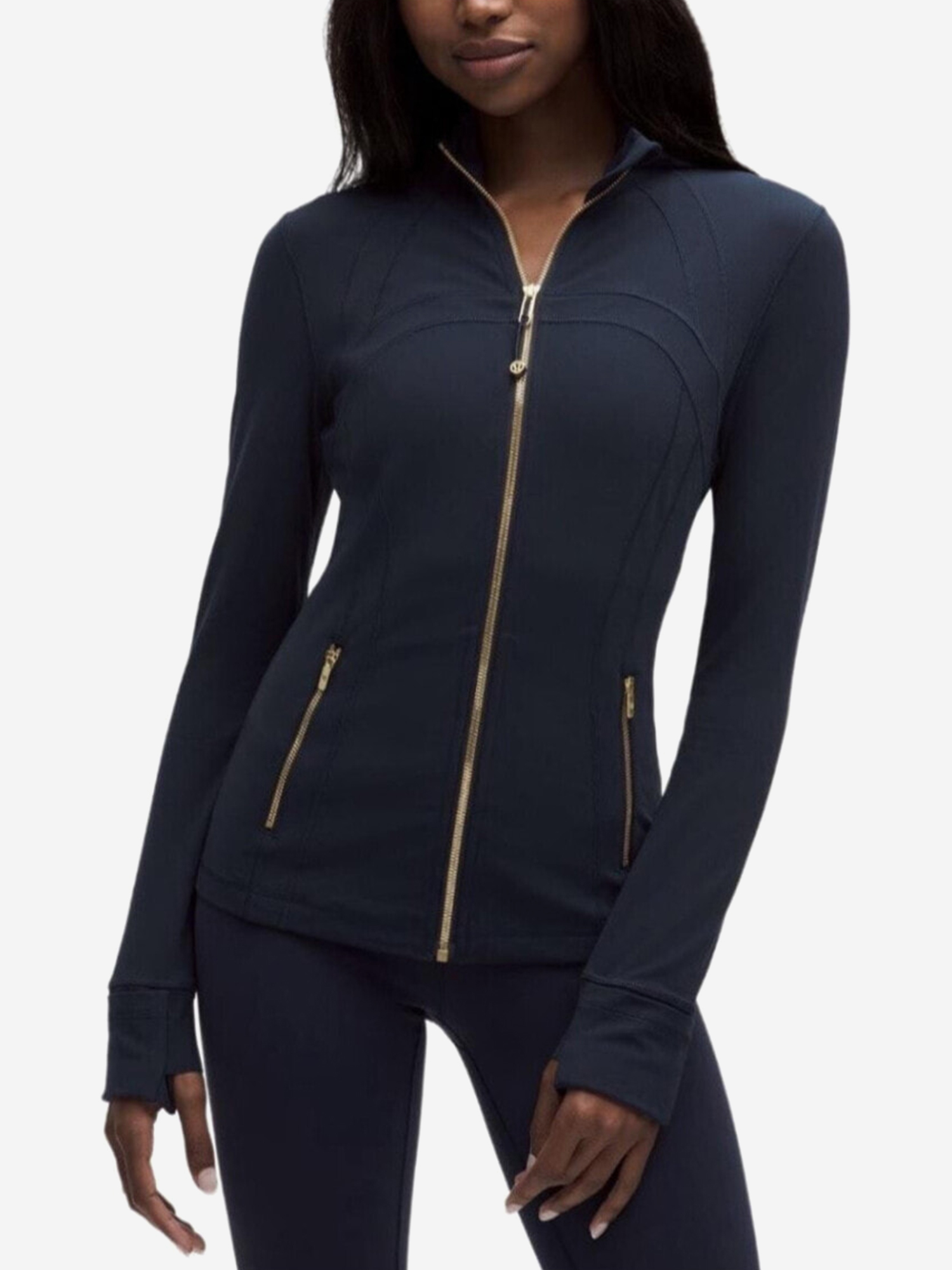 Изображение товара Куртка спортивная женская Lululemon Define Jacket, Темно-синий Изображение товара Куртка спортивная женская Lululemon Define Jacket, Темно-синий