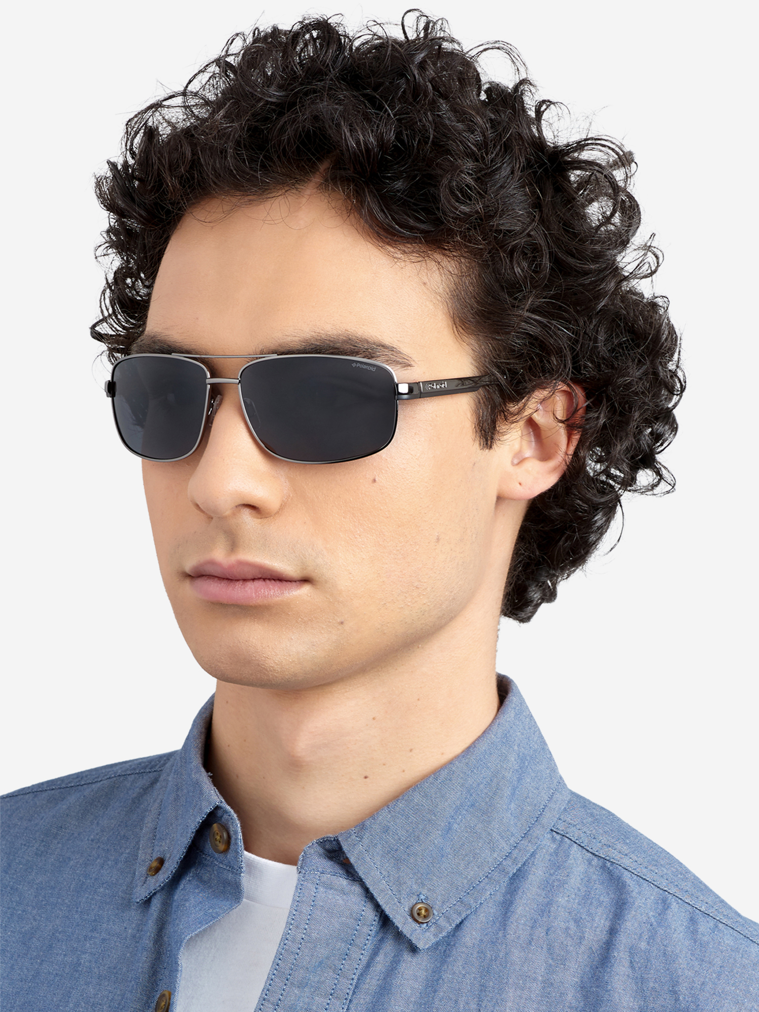 Солнцезащитные очки Polaroid P4314, Серебряный