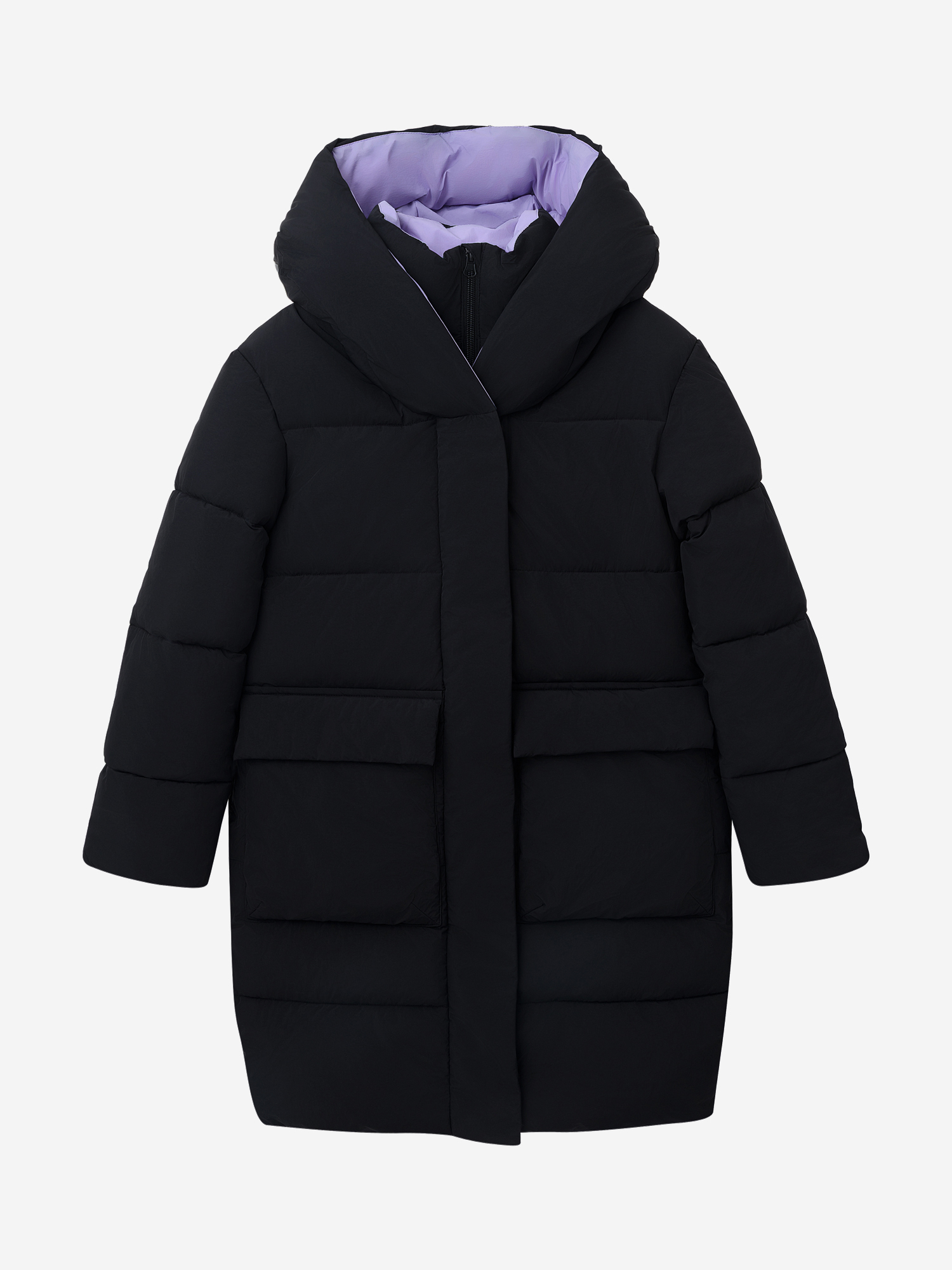 Пальто утепленное для девочек Oldos Черный 11999₽