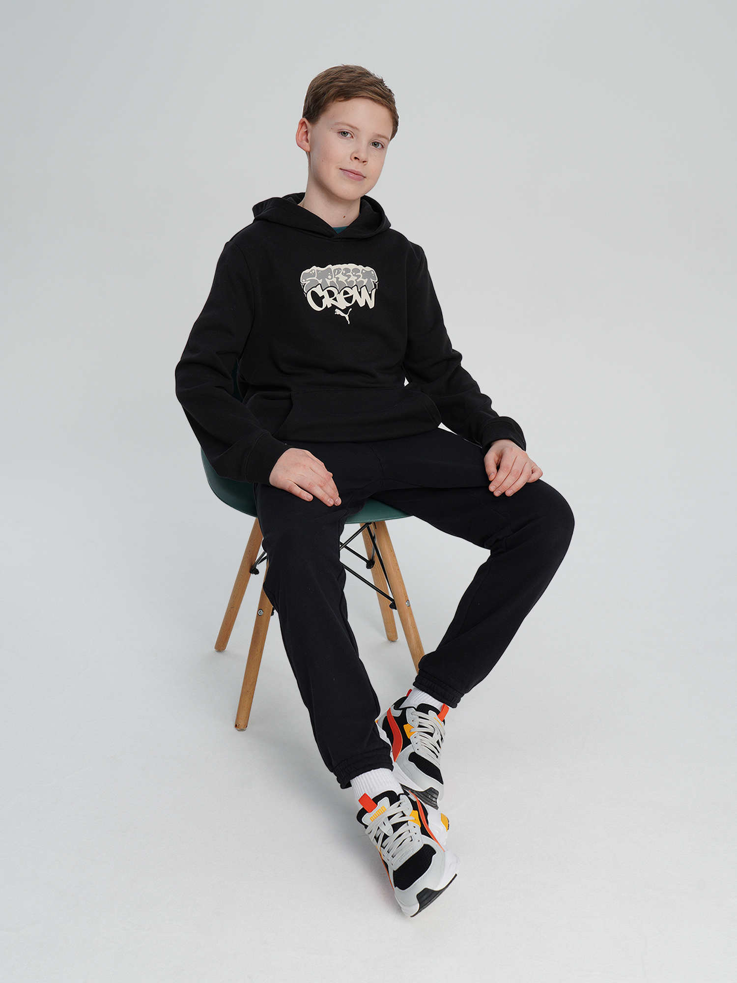 Худи для мальчиков PUMA Mid90 S, Черный 5