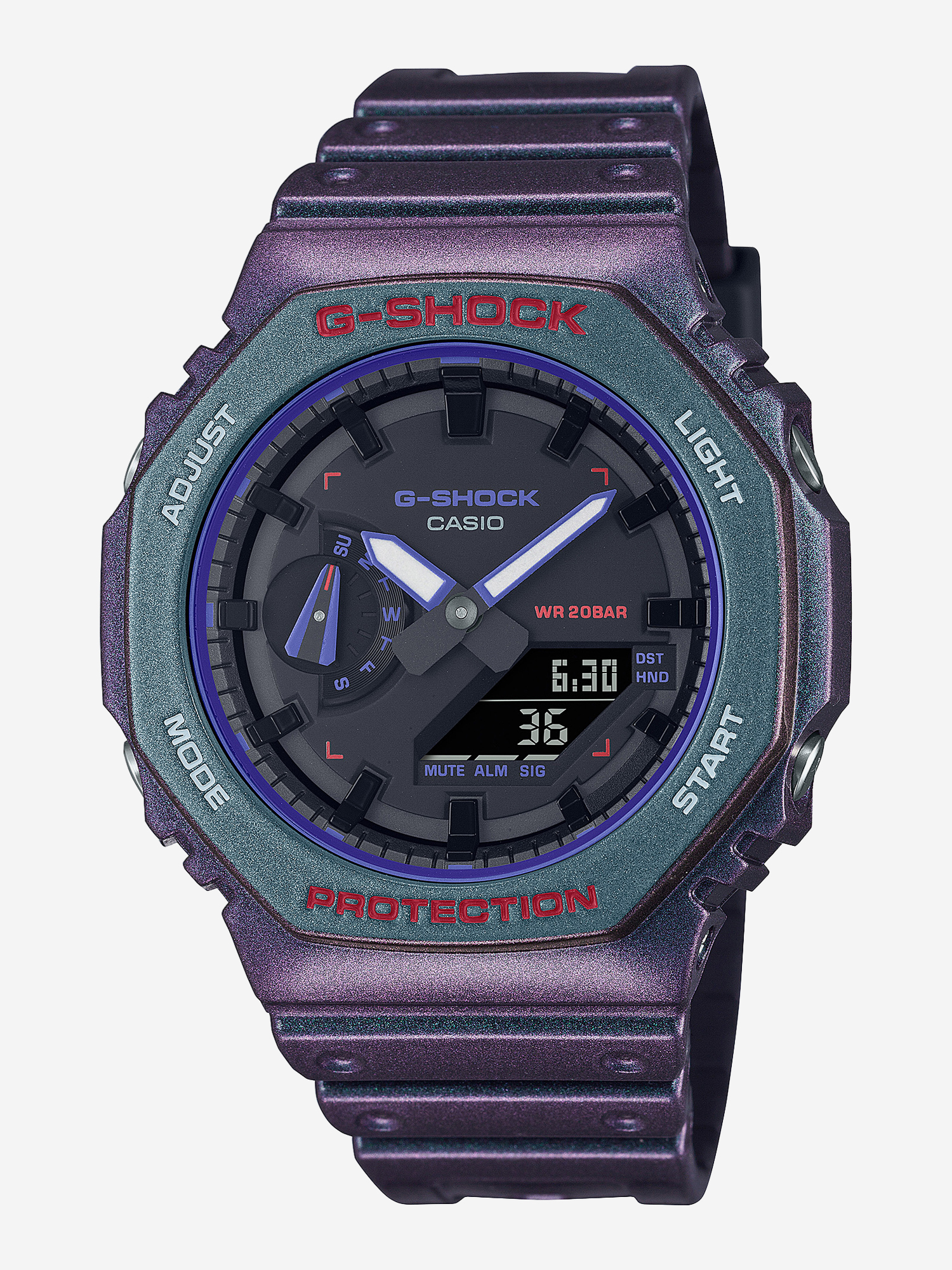

Наручные часы Casio G-Shock GA-2100AH-6A, Фиолетовый