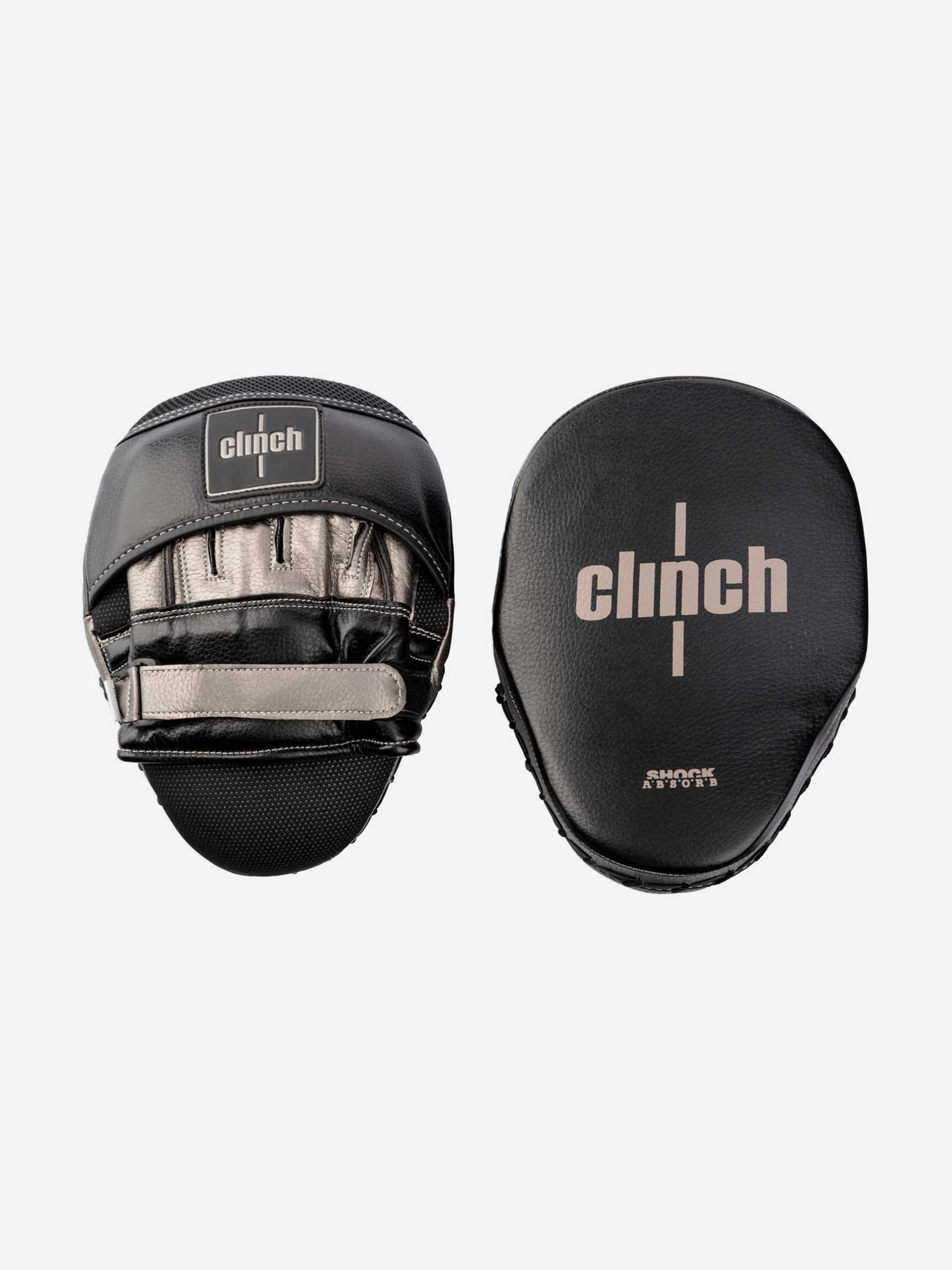 

Лапы Clinch Shock Absorb Mitt черно-бронзовые, Черный