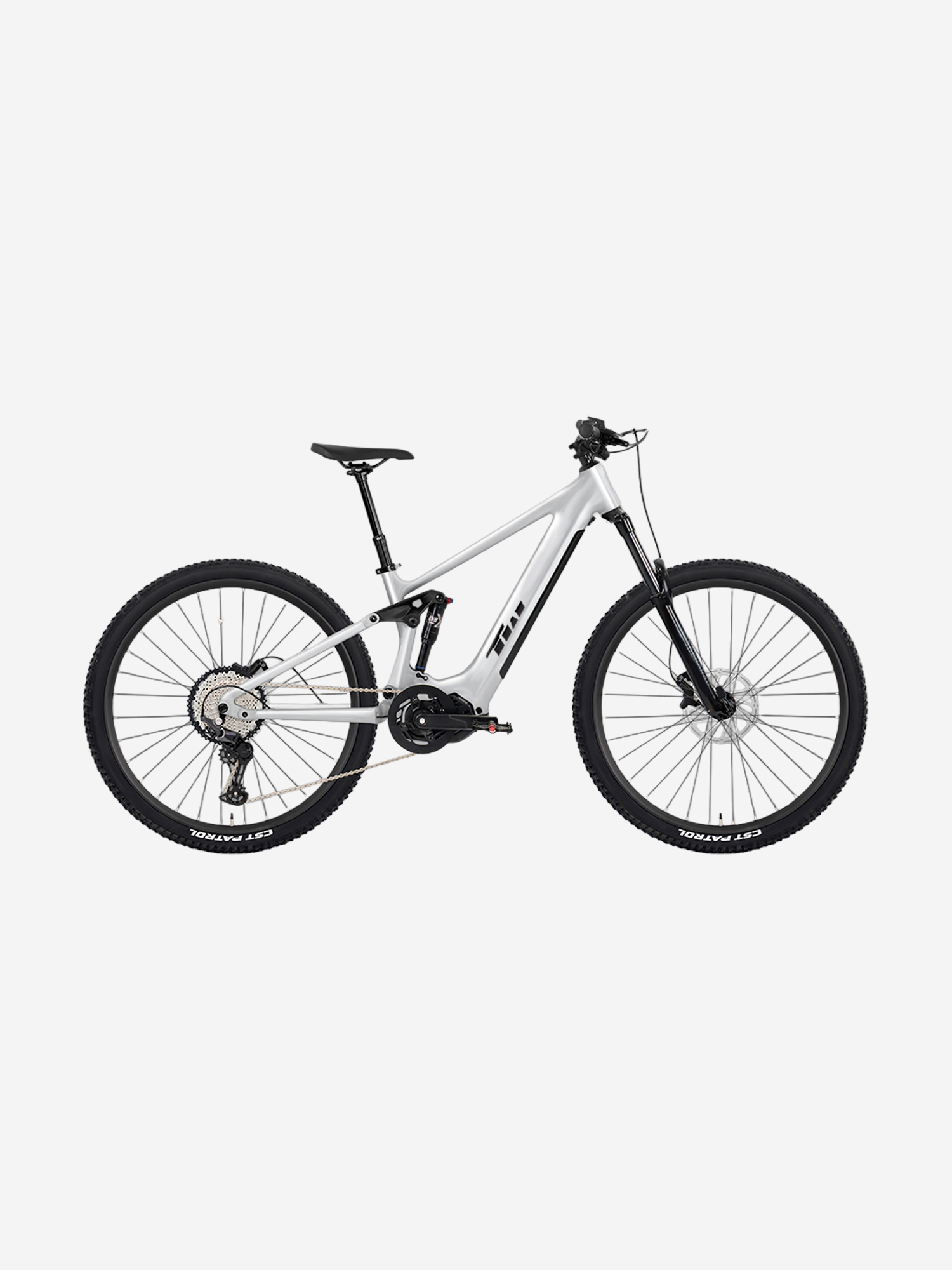 Изображение товара Электровелосипед Twitter EM6-GRAY с мощным двигателем 500 Вт и дальностью до 100 км