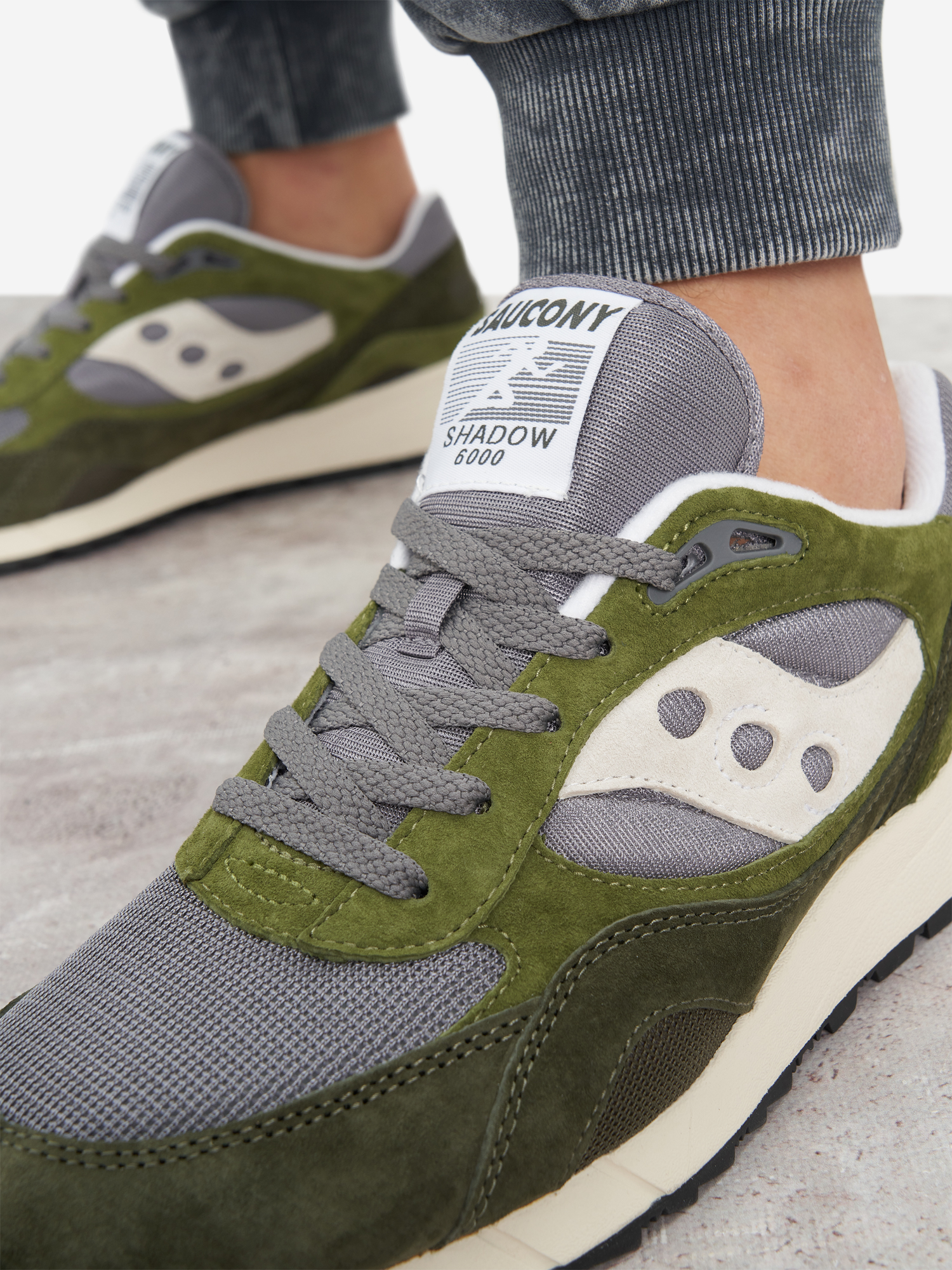 Кроссовки мужские Saucony Shadow 6000, Зеленый Вид№9