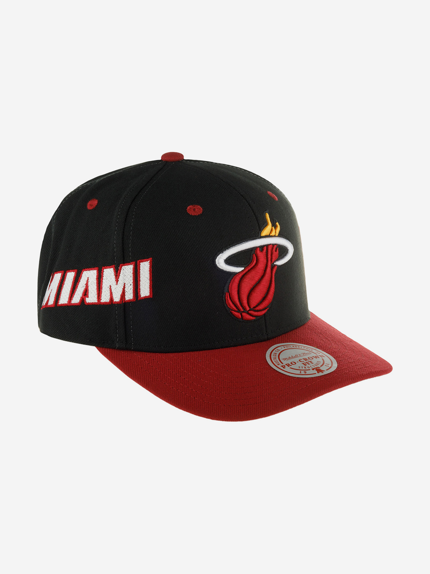 Бейсболка MITCHELL NESS HHSS7310-MHEYYPPPBLCK Miami Heat NBA (черный), Черный 59-252XDOXM4K-72, размер Без размера - фото 2