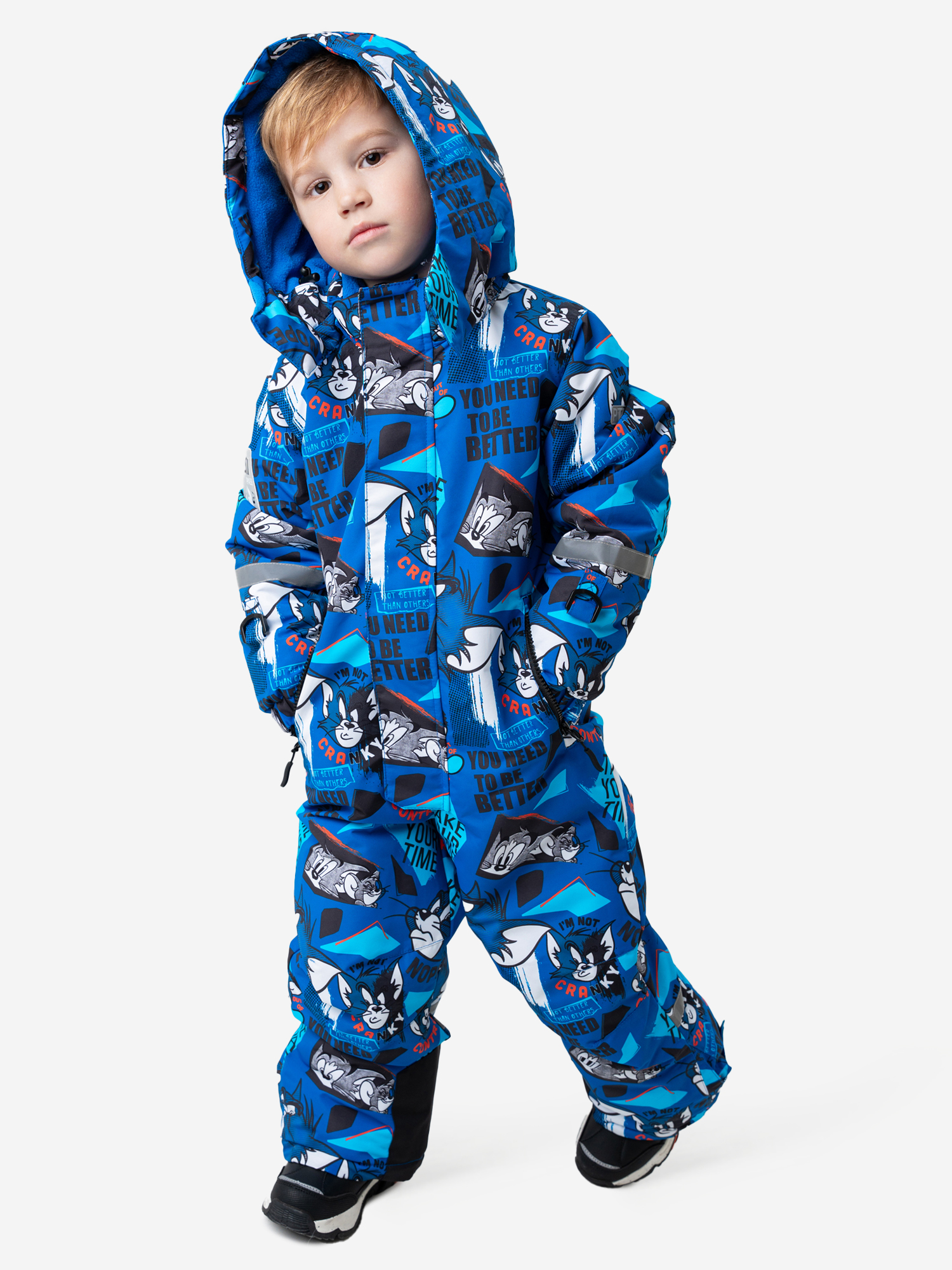 Изображение товара Зимний комбинезон для мальчиков PlayToday с мембраной и утеплителем 100% полиэстер