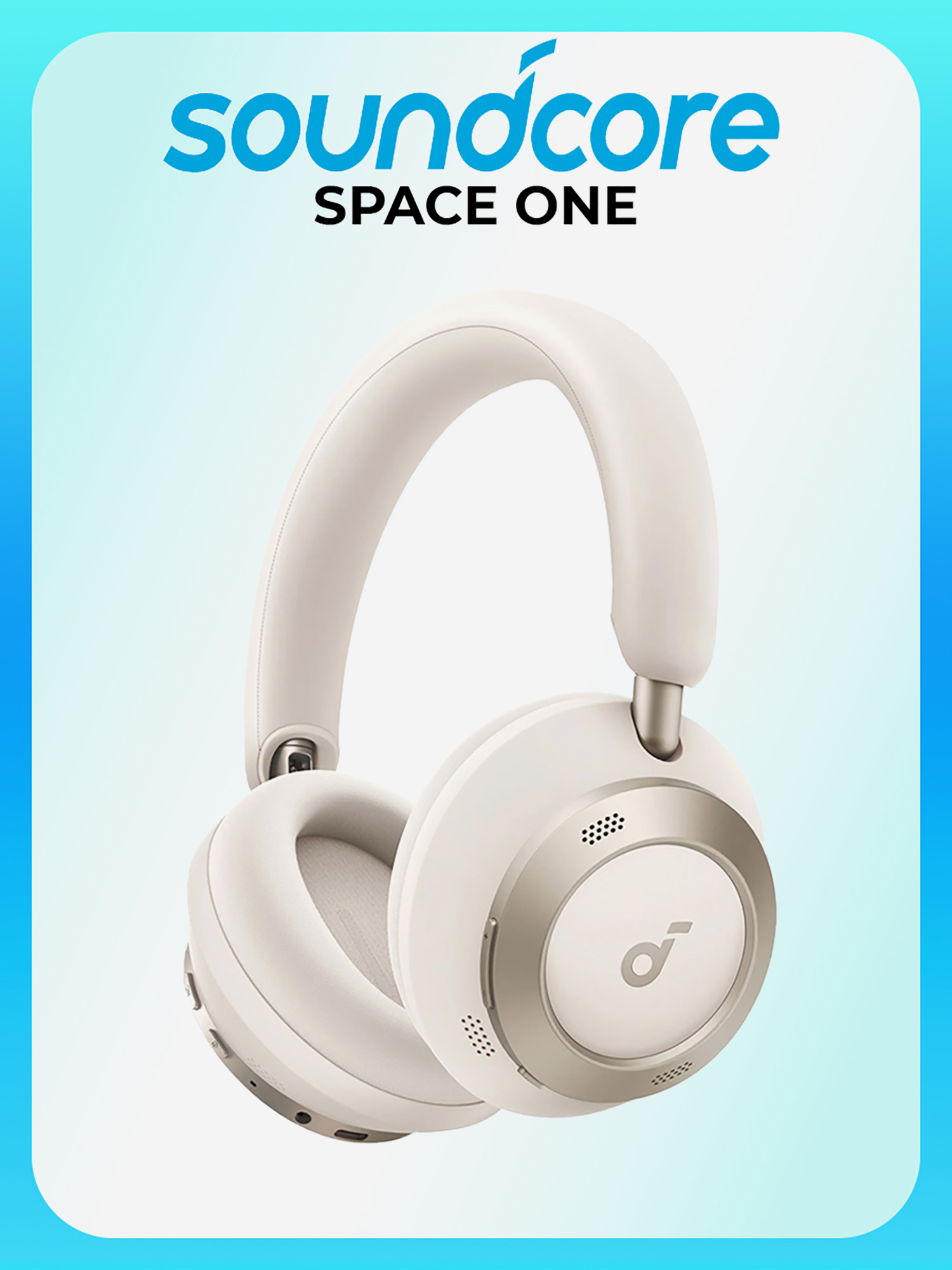 Изображение товара Беспроводные наушники Anker Soundcore Space One, белые Изображение товара Беспроводные наушники Anker Soundcore Space One, белые