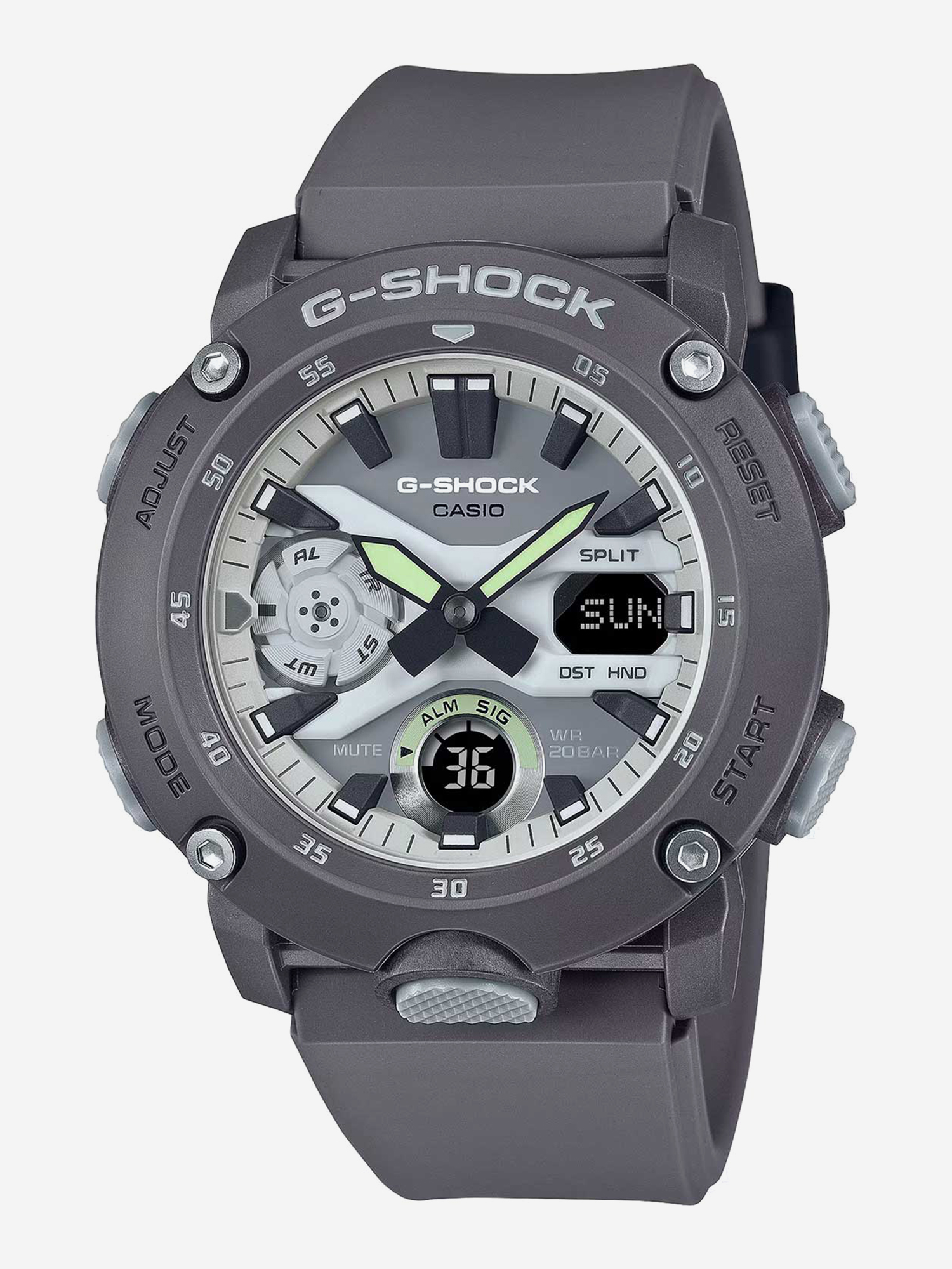 

Спортивные часы Casio GA-2000HD-8A, Серый
