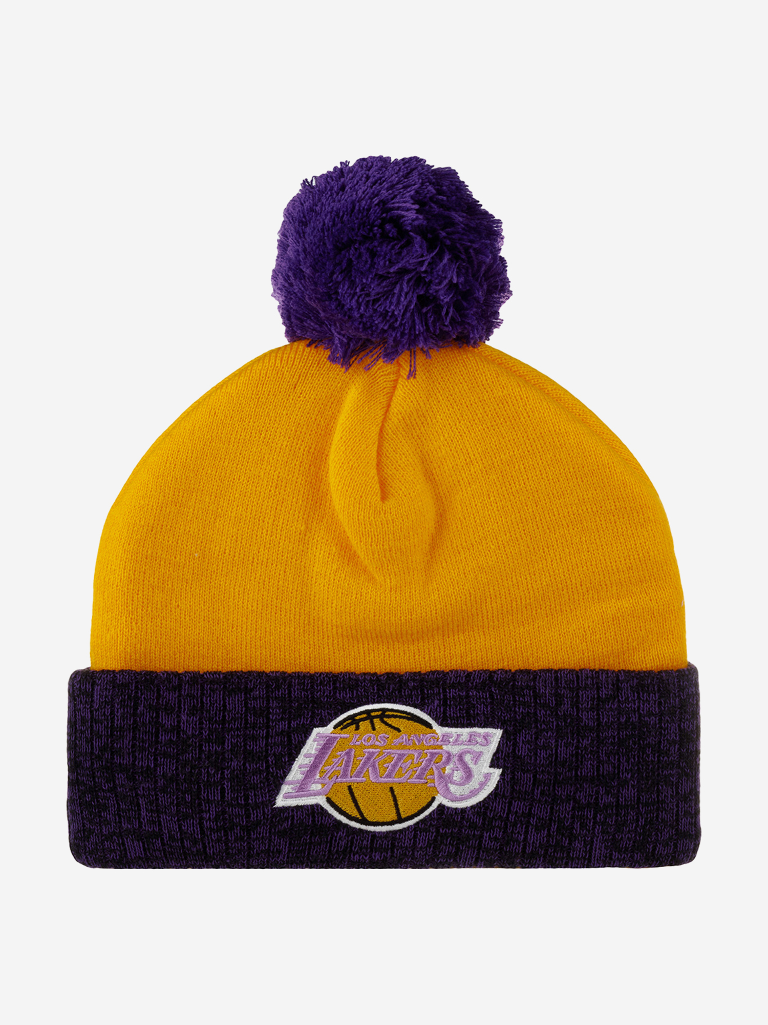 

Шапка с помпоном MITCHELL NESS HPCK1052-LALYYPPPYELL Los Angeles Lakers NBA (желтый), Желтый