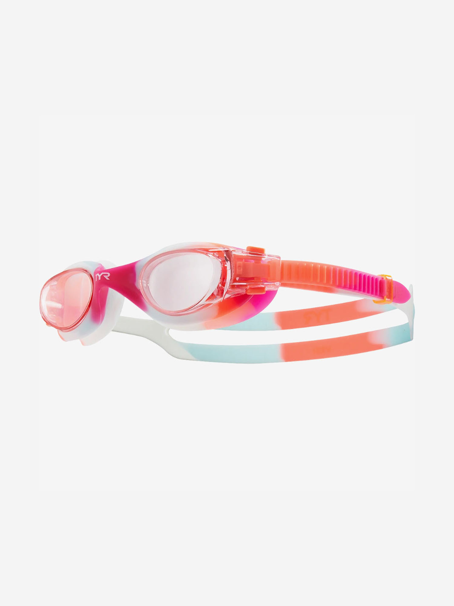 Очки для плавания подростковые TYR Vesi Tie Dye Junior, Розовый