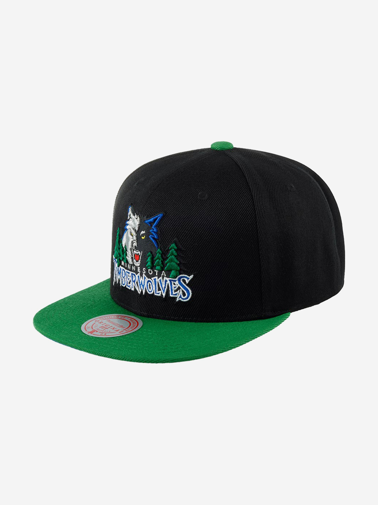 Бейсболка с прямым козырьком MITCHELL NESS 6HSSRI20092-MTIBKGN Minnesota Timberwolves NBA (черный), Черный