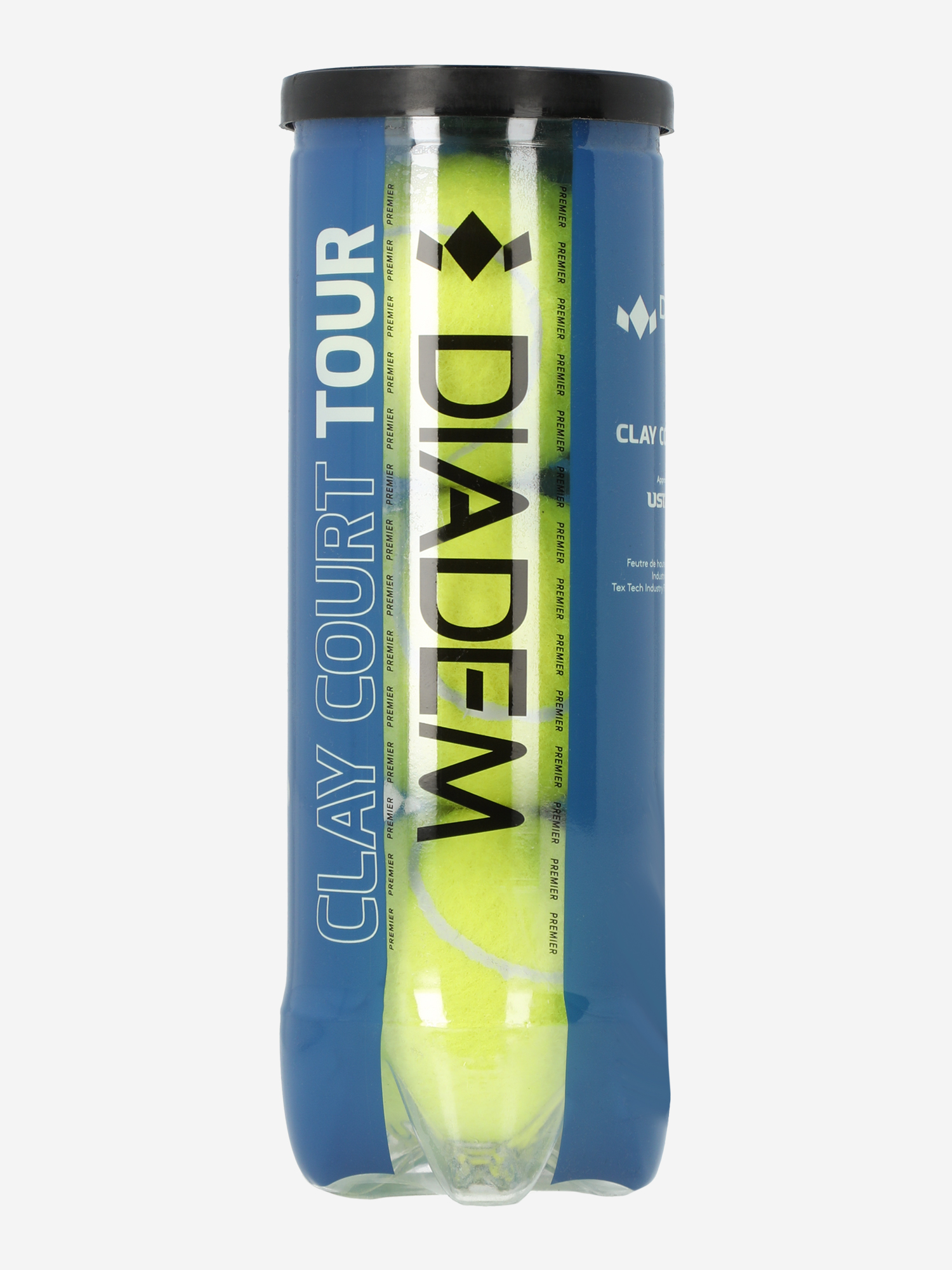 

Мяч для большого тенниса Diadem Premier, 3 шт, Желтый