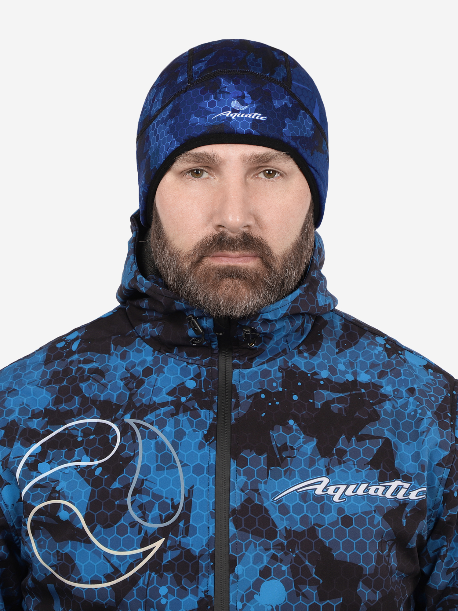 

Шапка теплая softshell с флисом Aquatic Шф-09, Синий