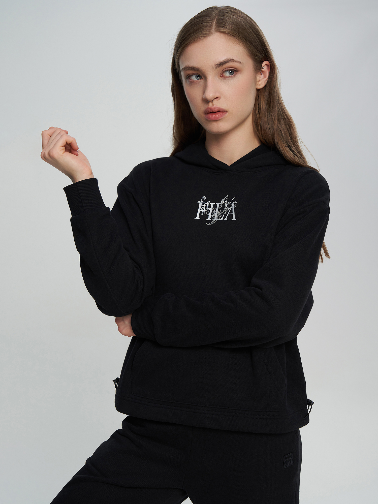 Худи женское FILA, Черный