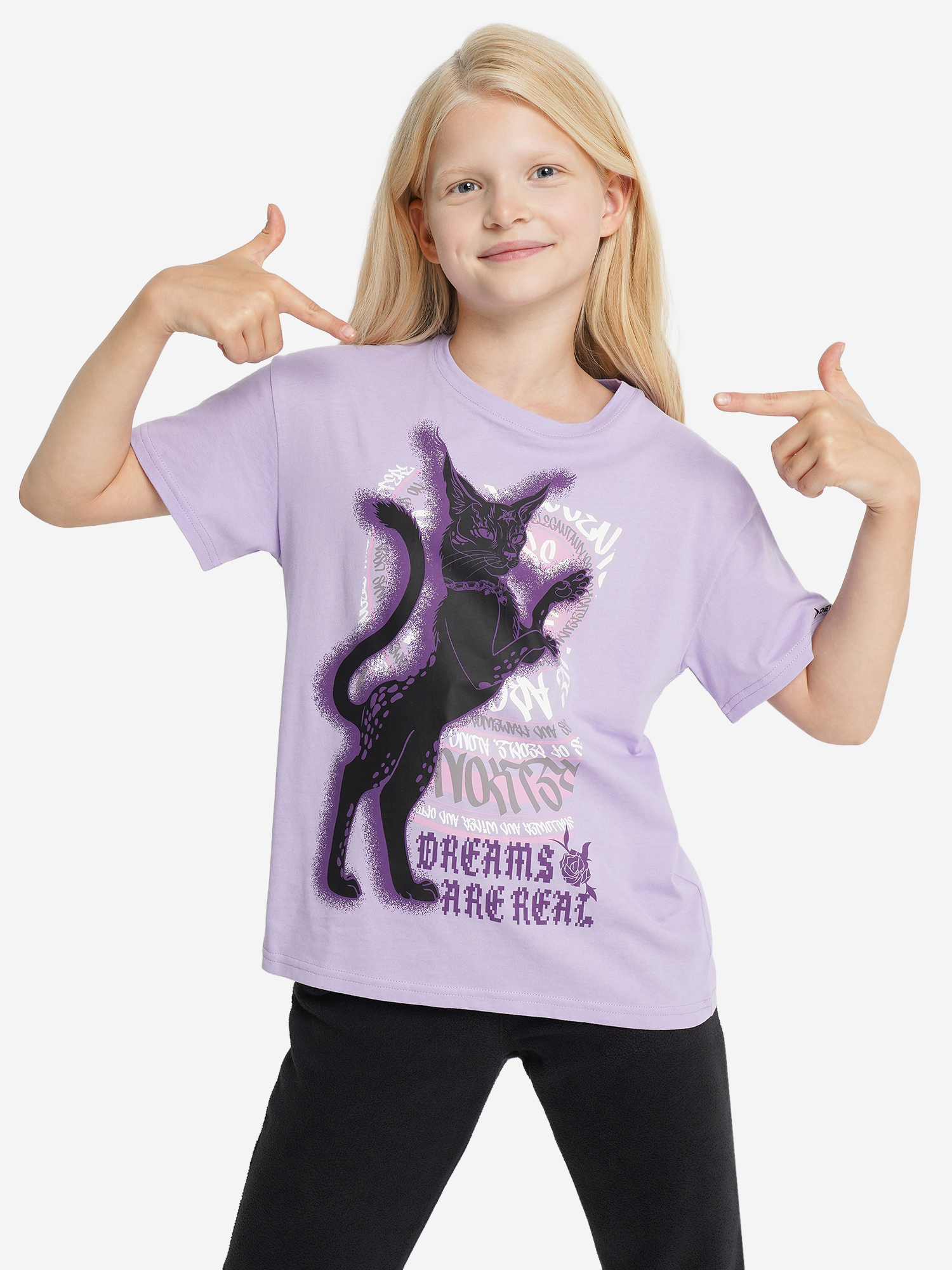 Футболка для девочек Demix, фиолетовый, арт. 27674