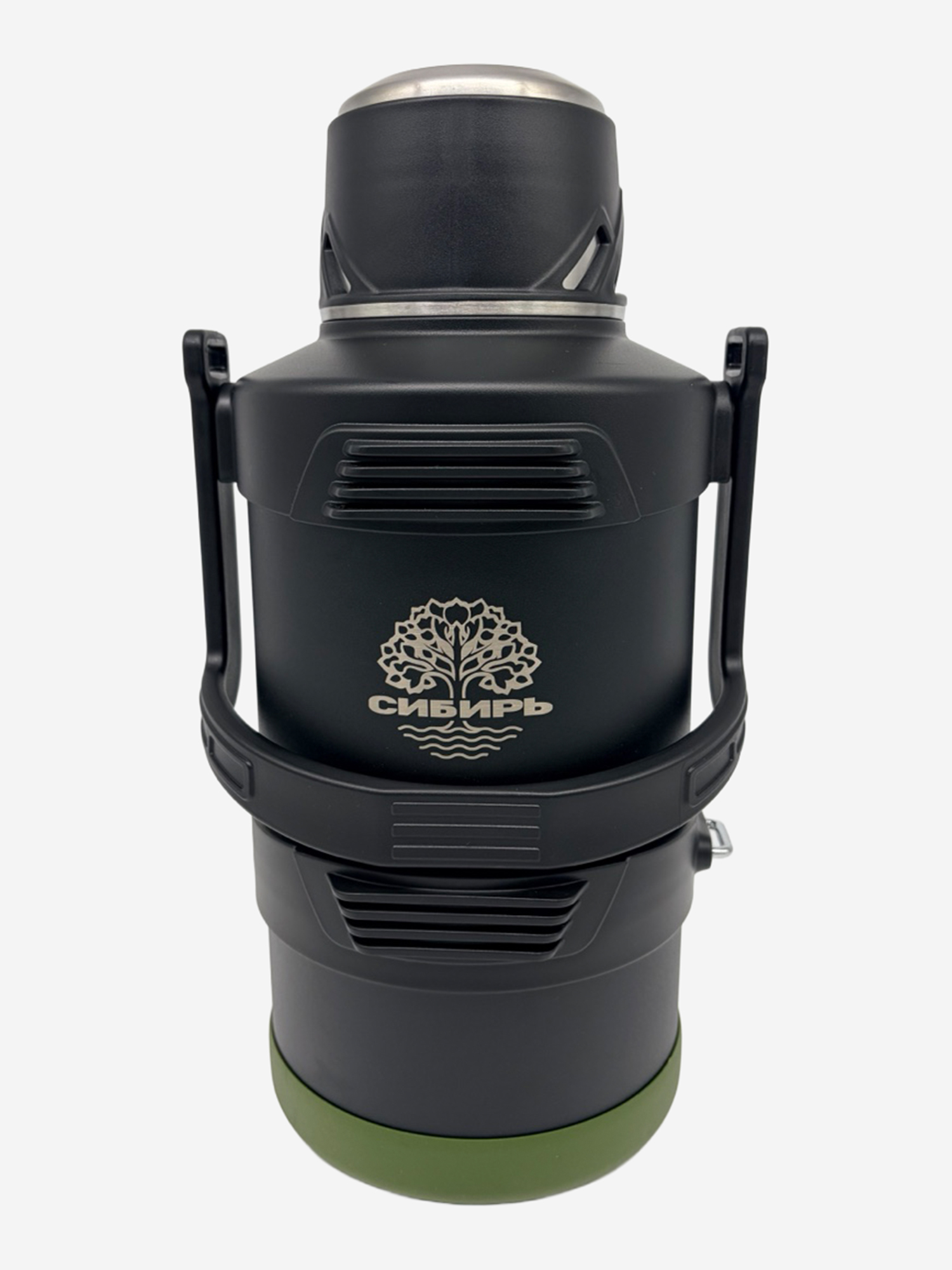 Изображение товара Термос для чая 4 литра СИБИРЬ с ручкой и ремнем для переноски