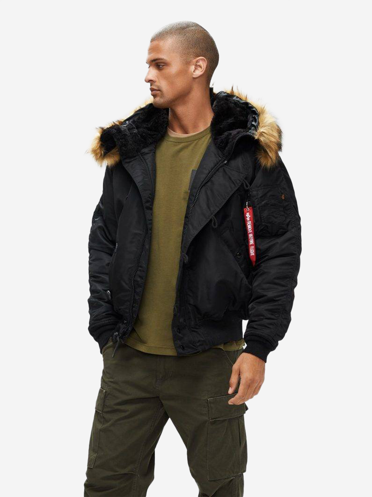 

Парка зимняя мужская N-2B Alpha Industries, Черный