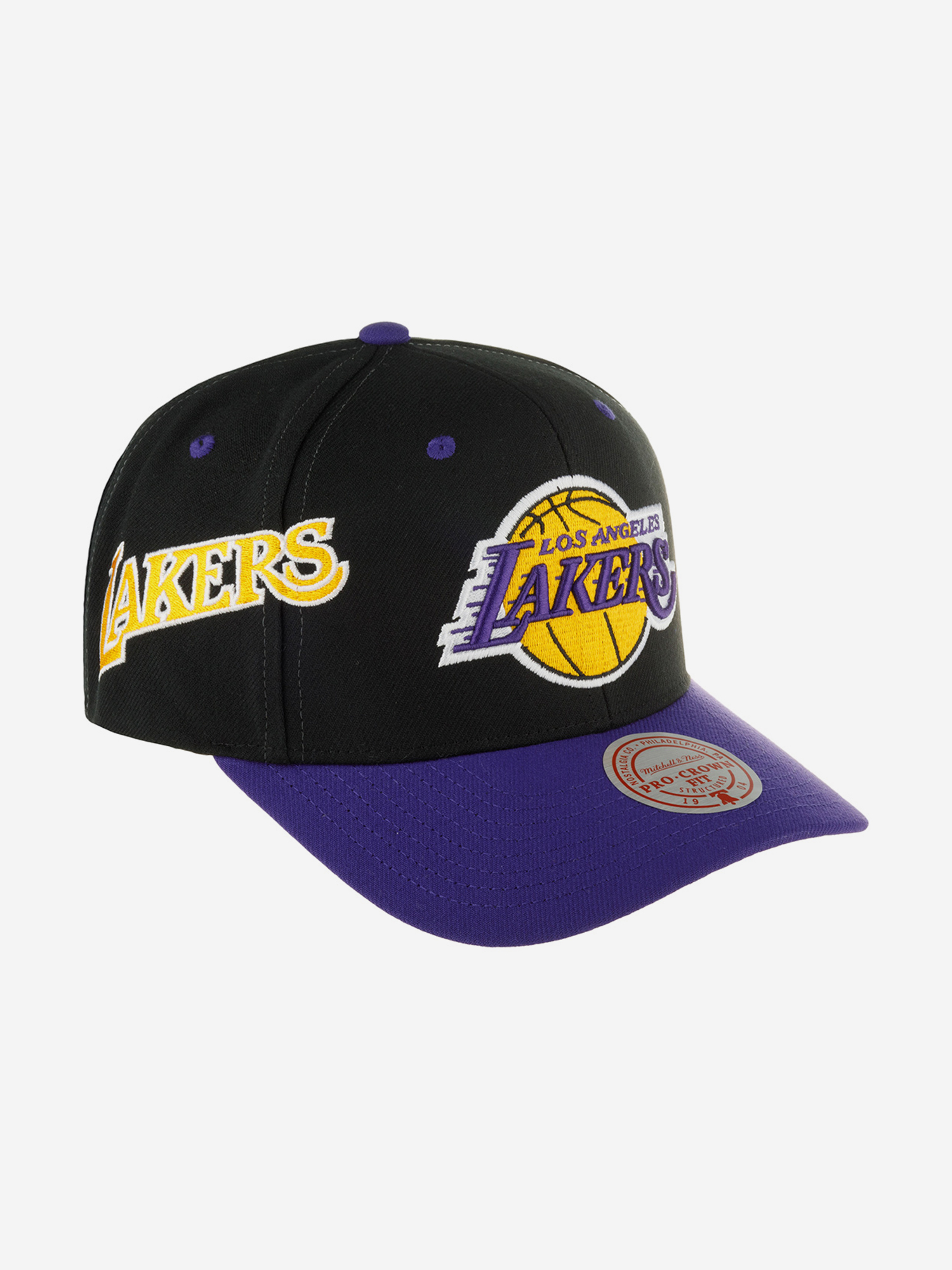 Бейсболка MITCHELL NESS HHSS7310-LALYYPPPBLCK Los Angeles Lakers NBA (черный), Черный 59-248XDOXM4K-93, размер Без размера - фото 2