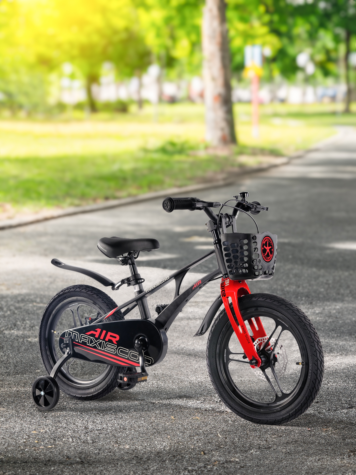 

Велосипед для мальчиков Maxiscoo Air Pro 16", Черный