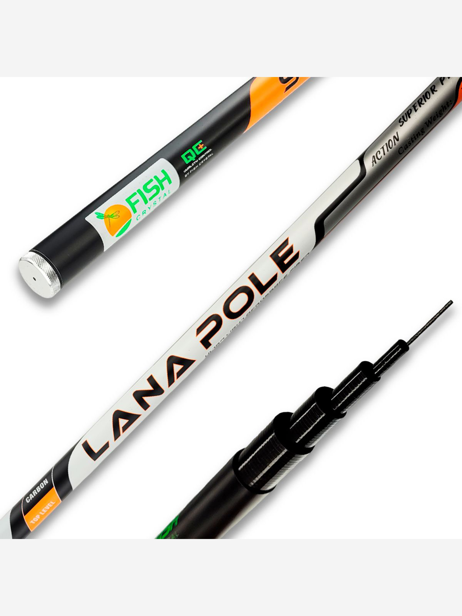 Изображение товара Удилище Fish Crystal LANA POLE LP6006 Поплавочная телескопическая 6,0 м 1-28 г