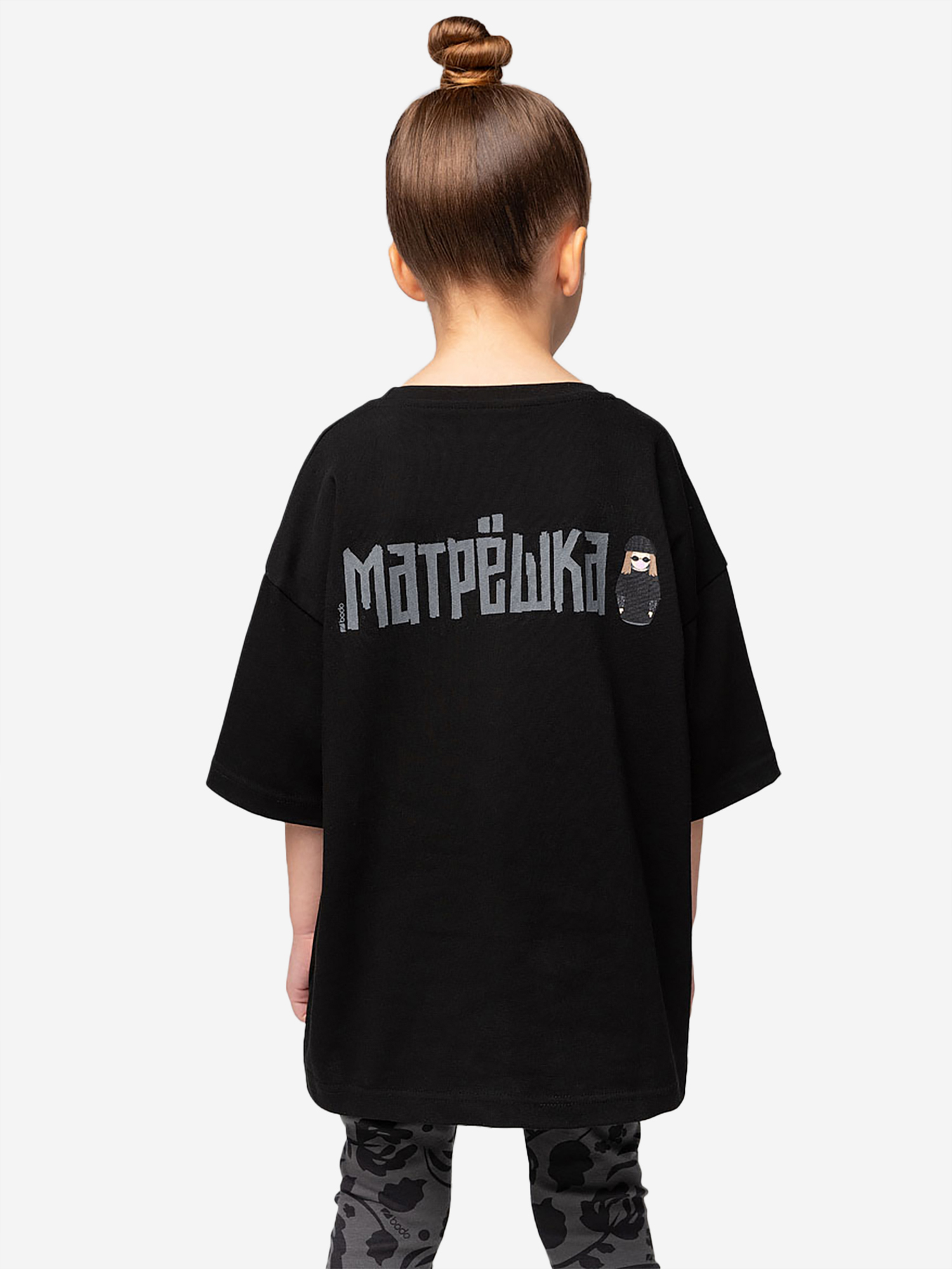 Изображение товара Футболка для девочек bodo с рисунком из натуральных материалов