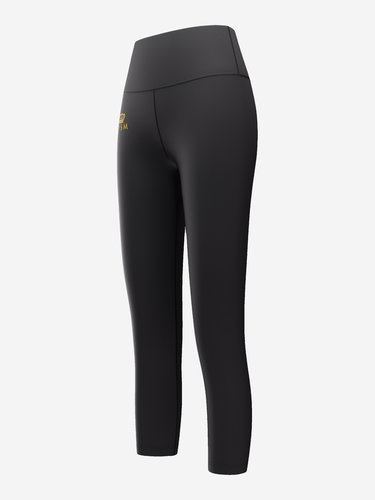 Изображение товара Леггинсы 3/4 SPSM черные женские для спорта и фитнеса