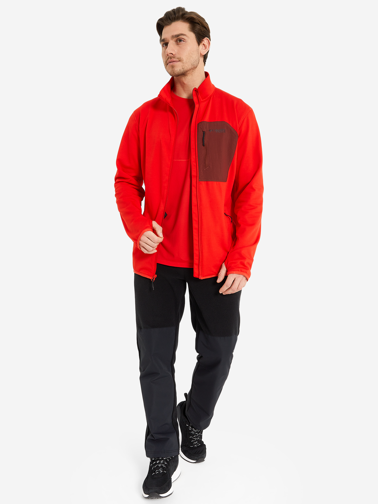 Джемпер флисовый Columbia Triple Canyon Grid Fleece Full Zip, Оранжевый 2072061CLB-839, размер 54 - фото 4