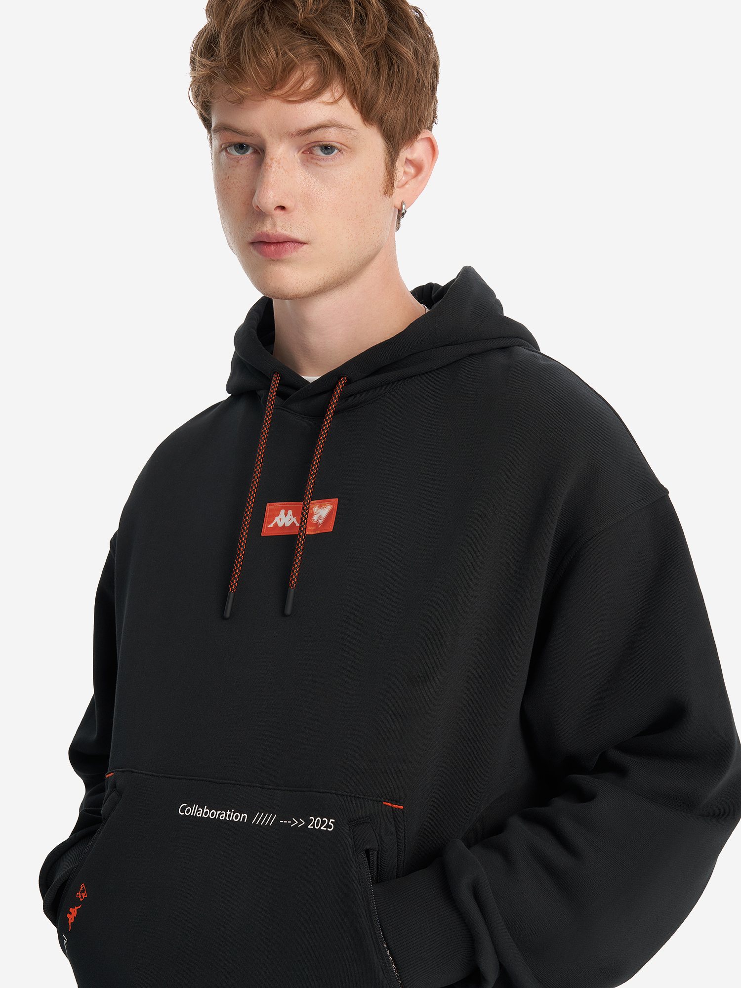 фото Худи kappa x virtus.pro, черный