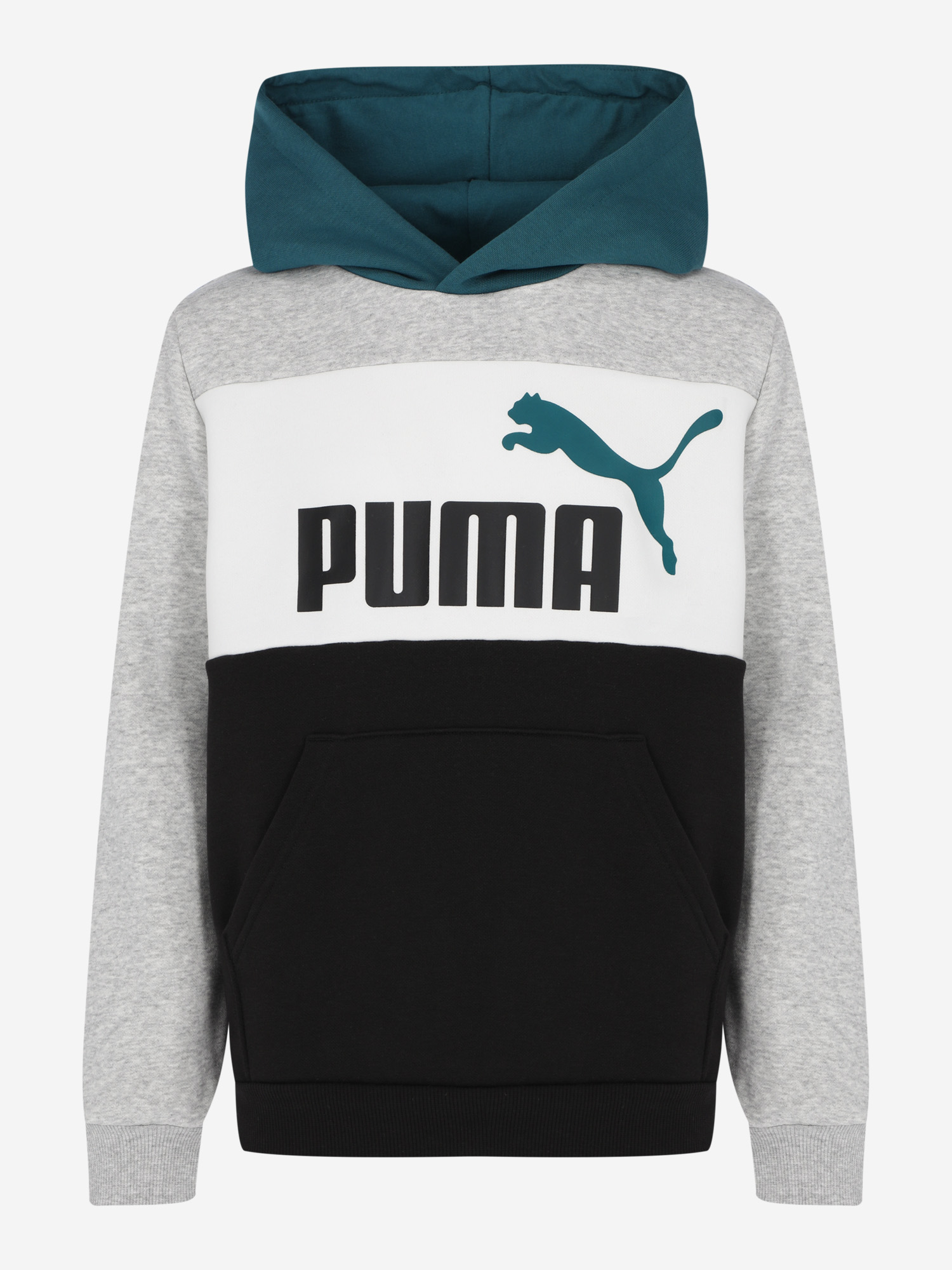 Худи для мальчиков PUMA ESS+ Block, Серый 679717P0P-04, размер RUS 164 - фото 8