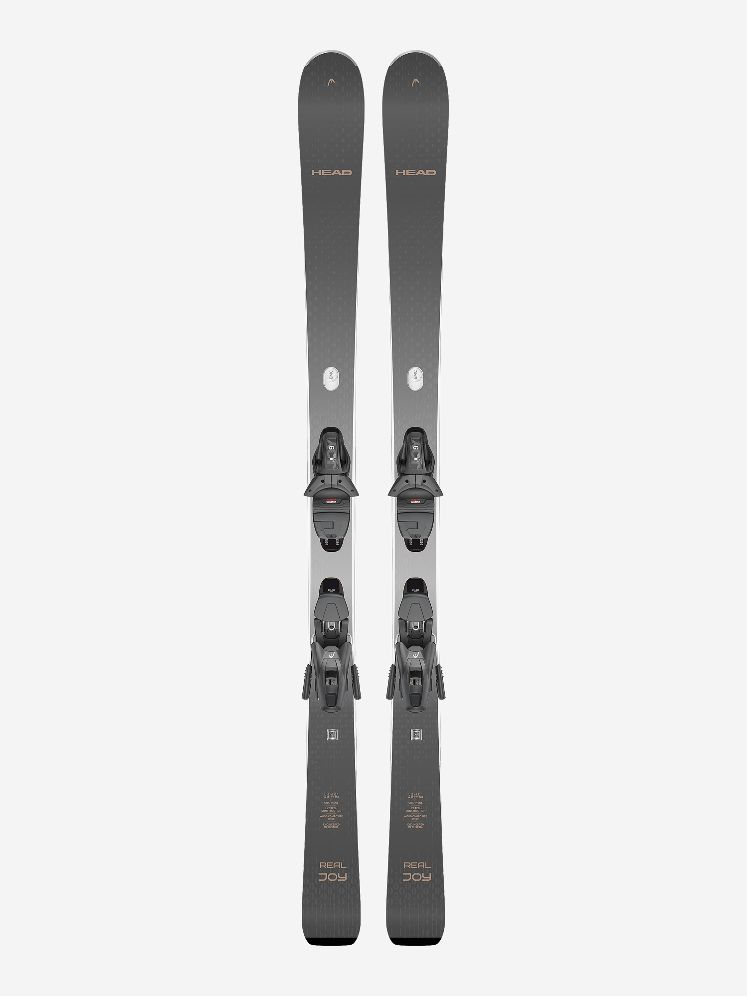 Горные лыжи женские Head E.Real Joy SLR BB Joy Pro + крепления Joy 9 GW SLR Brake 78, Серый