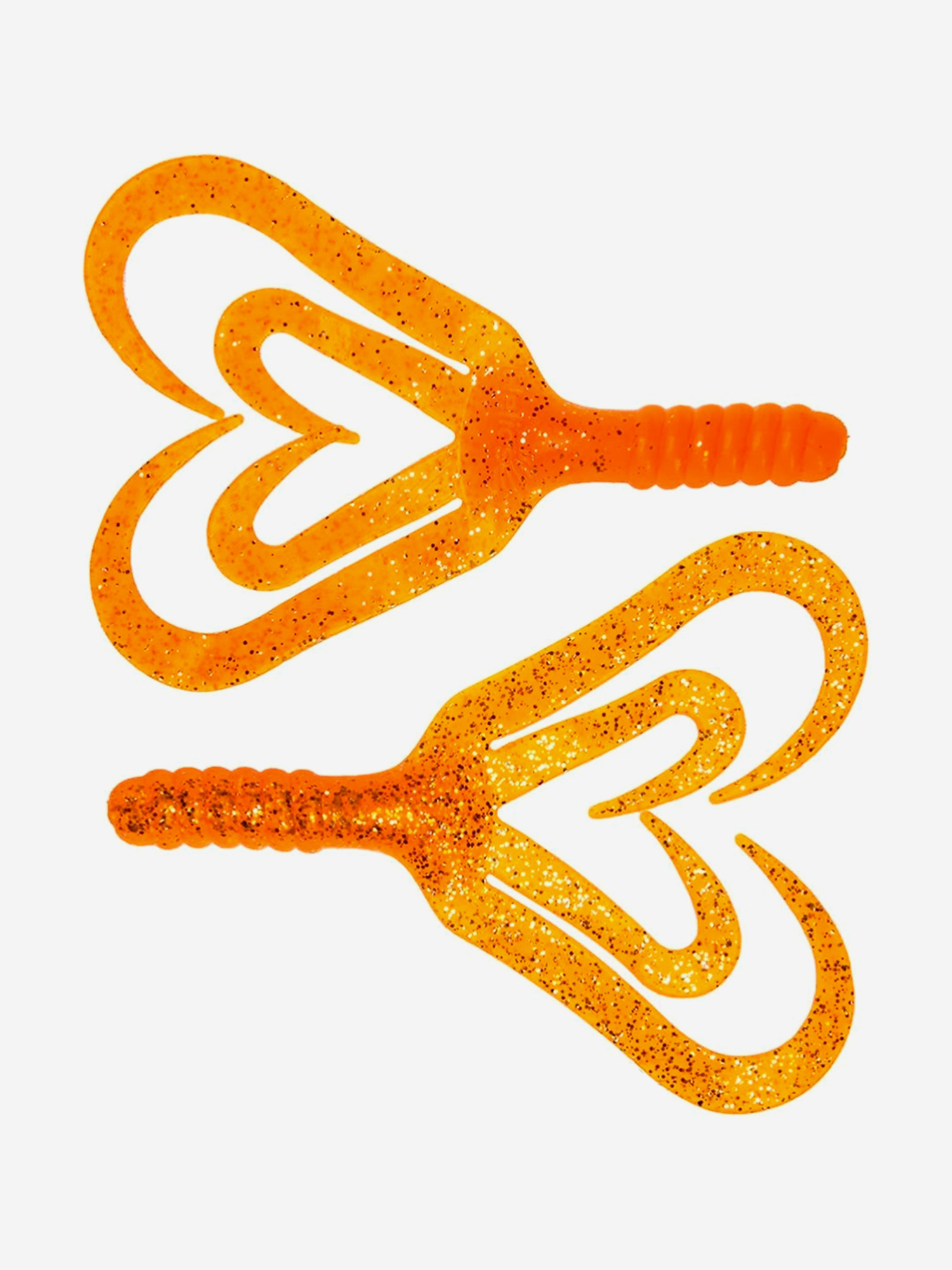 Изображение товара Мягкая приманка Helios Credo Four Tail, 8,5 см, Orange & Sparkles, 100 шт