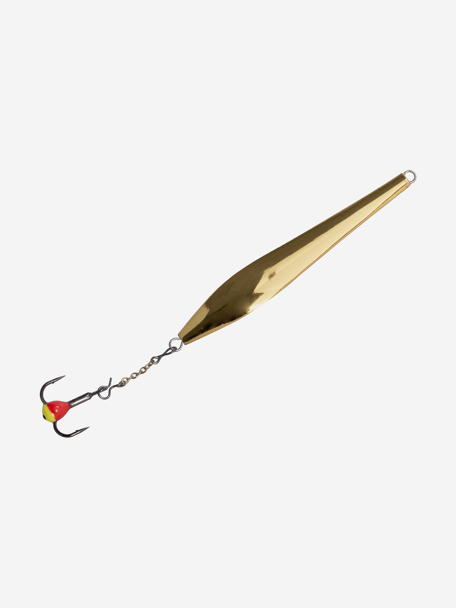 Изображение товара Блесна вертикальная зимняя Lucky John DOUBLE BLADE с цепочкой и тройником, длина 45 мм GC, блистер