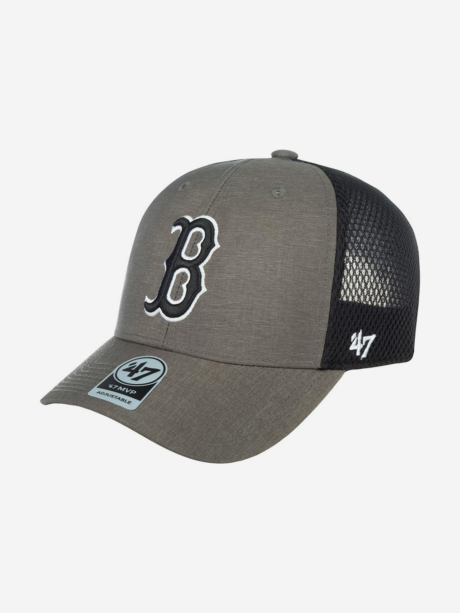 

Бейсболка с сеточкой 47 BRAND B-GRIMM02HYP Boston Red Sox MLB (серый), Серый