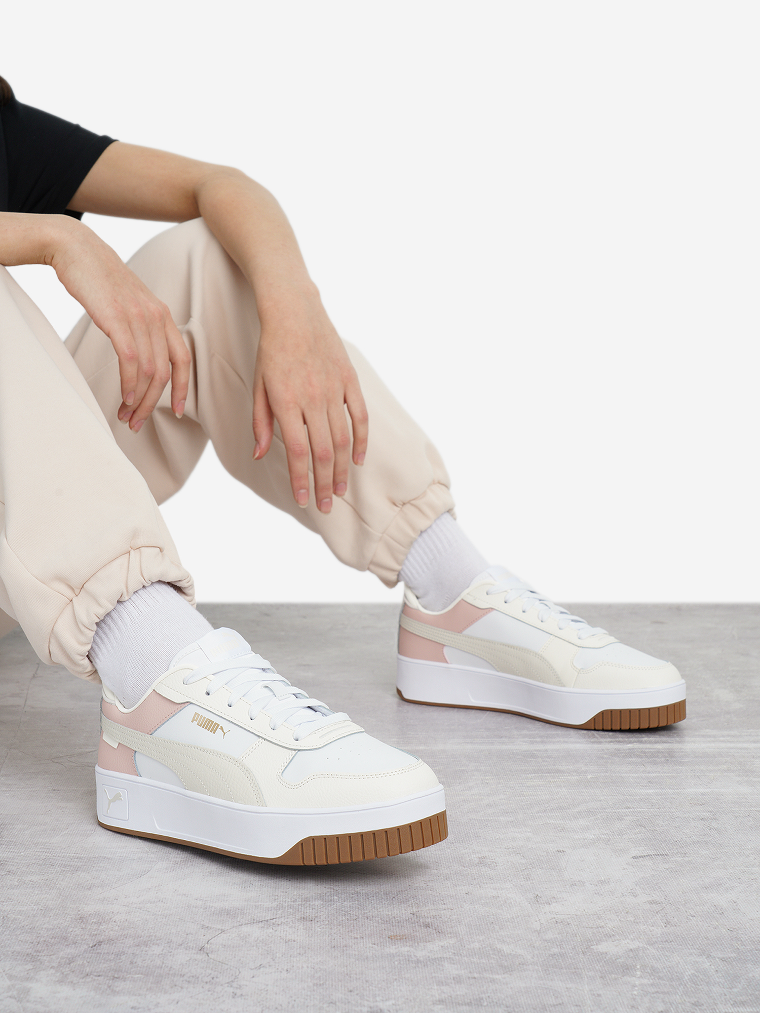 Кеды PUMA Carina Street, бежевый, арт. 35330