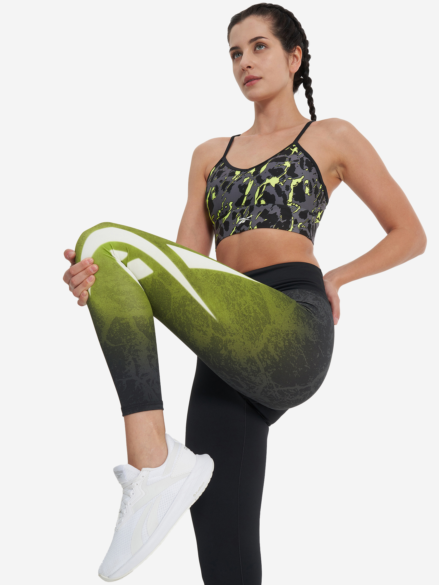 фото Топ бра спортивный reebok, черный