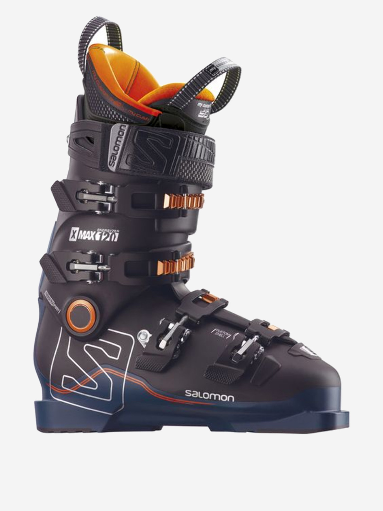 

Горнолыжные ботинки Salomon X Max 120 Black/Petrol Black/Orange 17/18, Черный