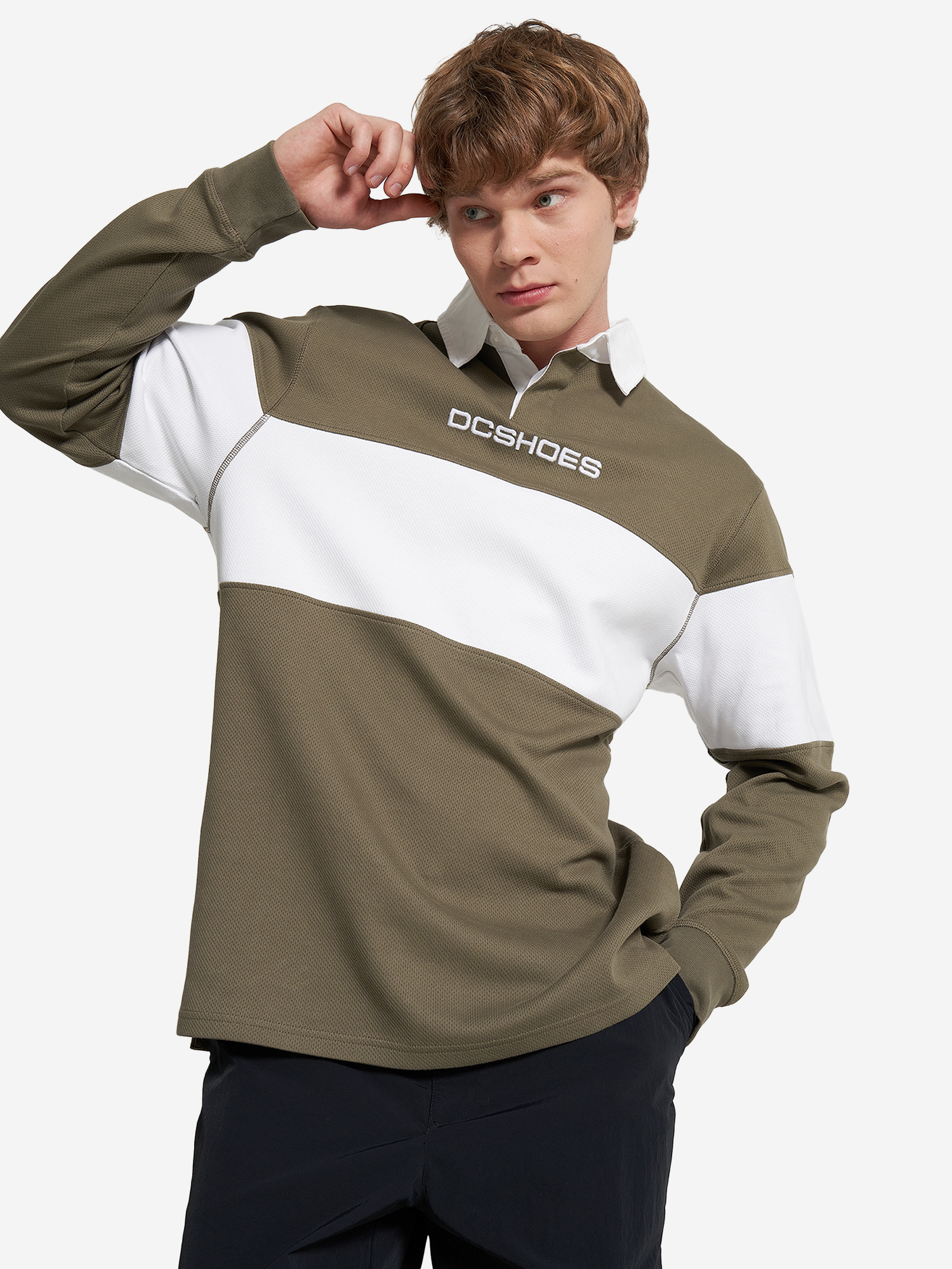 

Лонгслив мужской DC Shoes Half Time, Зеленый