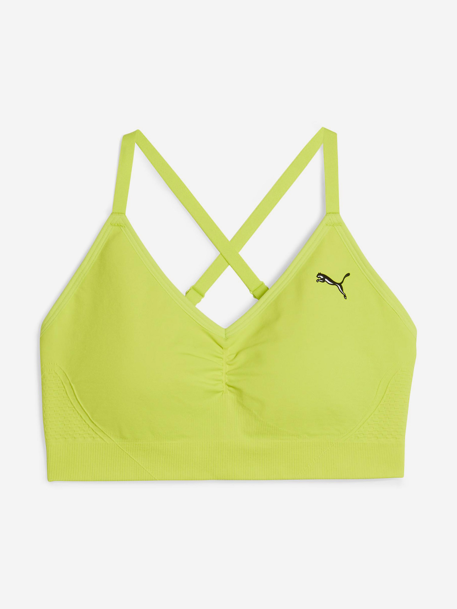 Спортивный топ бра PUMA Move Shapeluxe Seamless, Желтый 524362P0P-39, размер 46-48 - фото 4