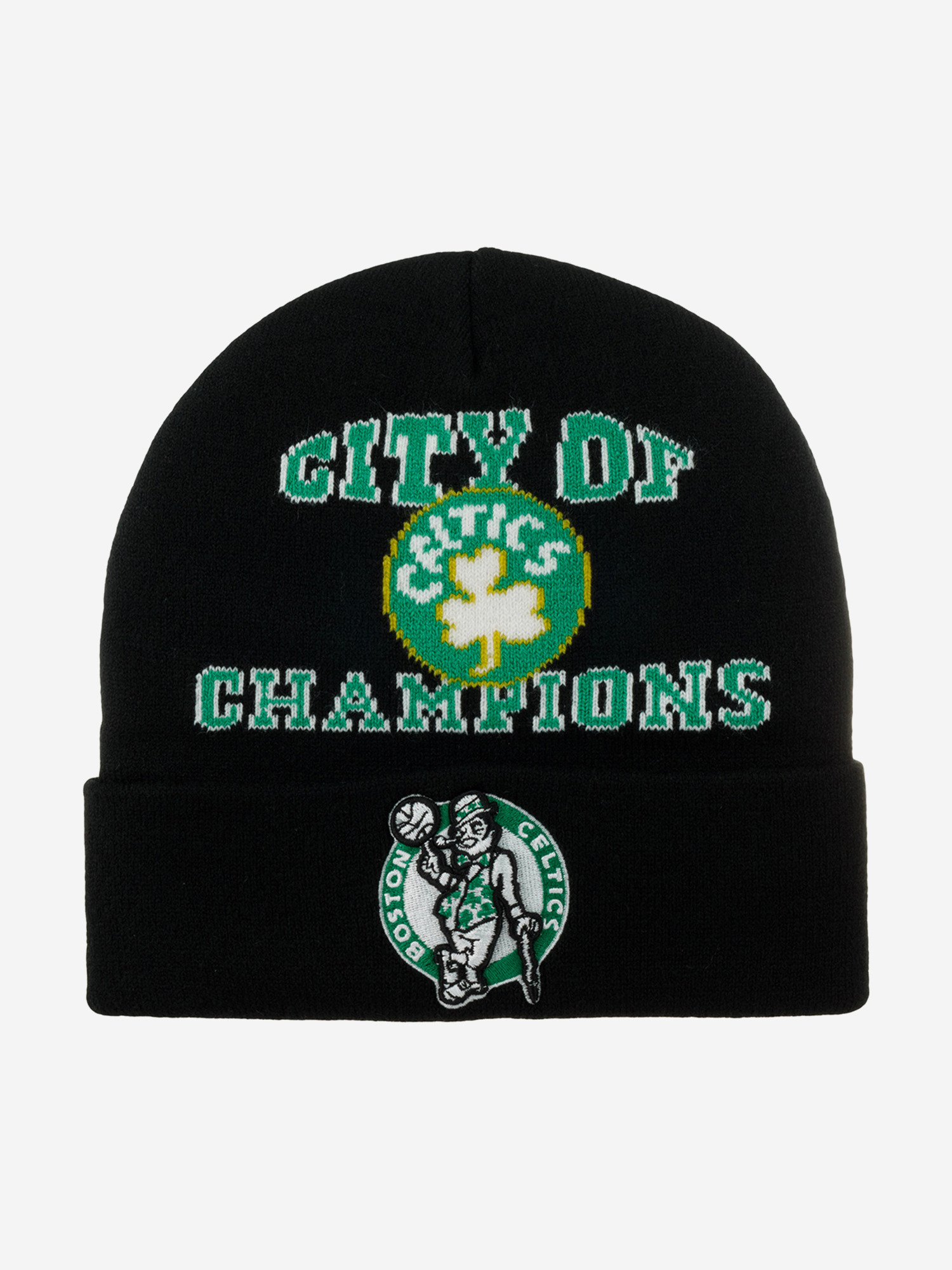 Изображение товара Шапка с отворотом MITCHELL NESS KTCFSH22022-BCEBLCK Boston Celtics NBA