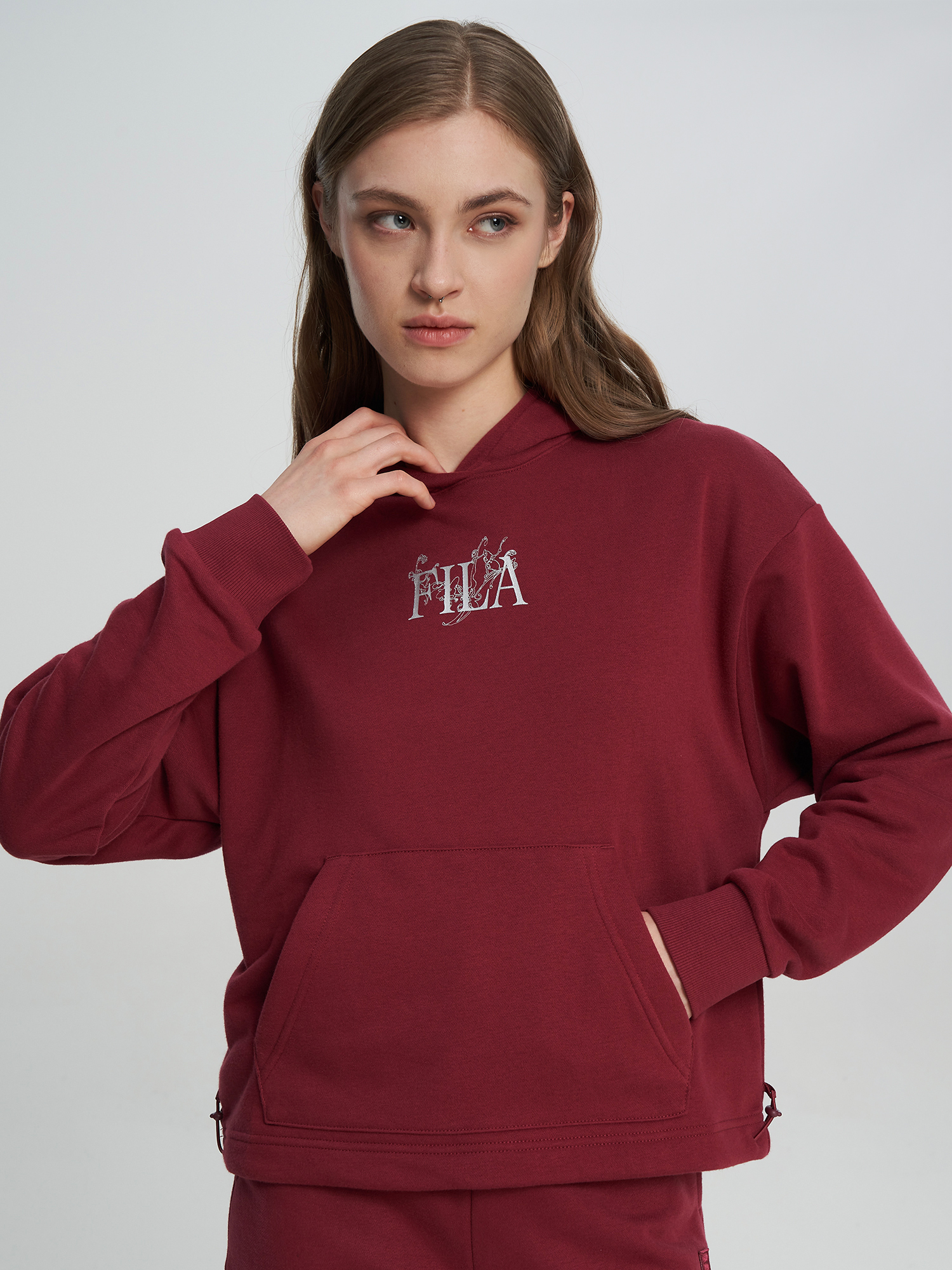 Худи женское FILA, Красный