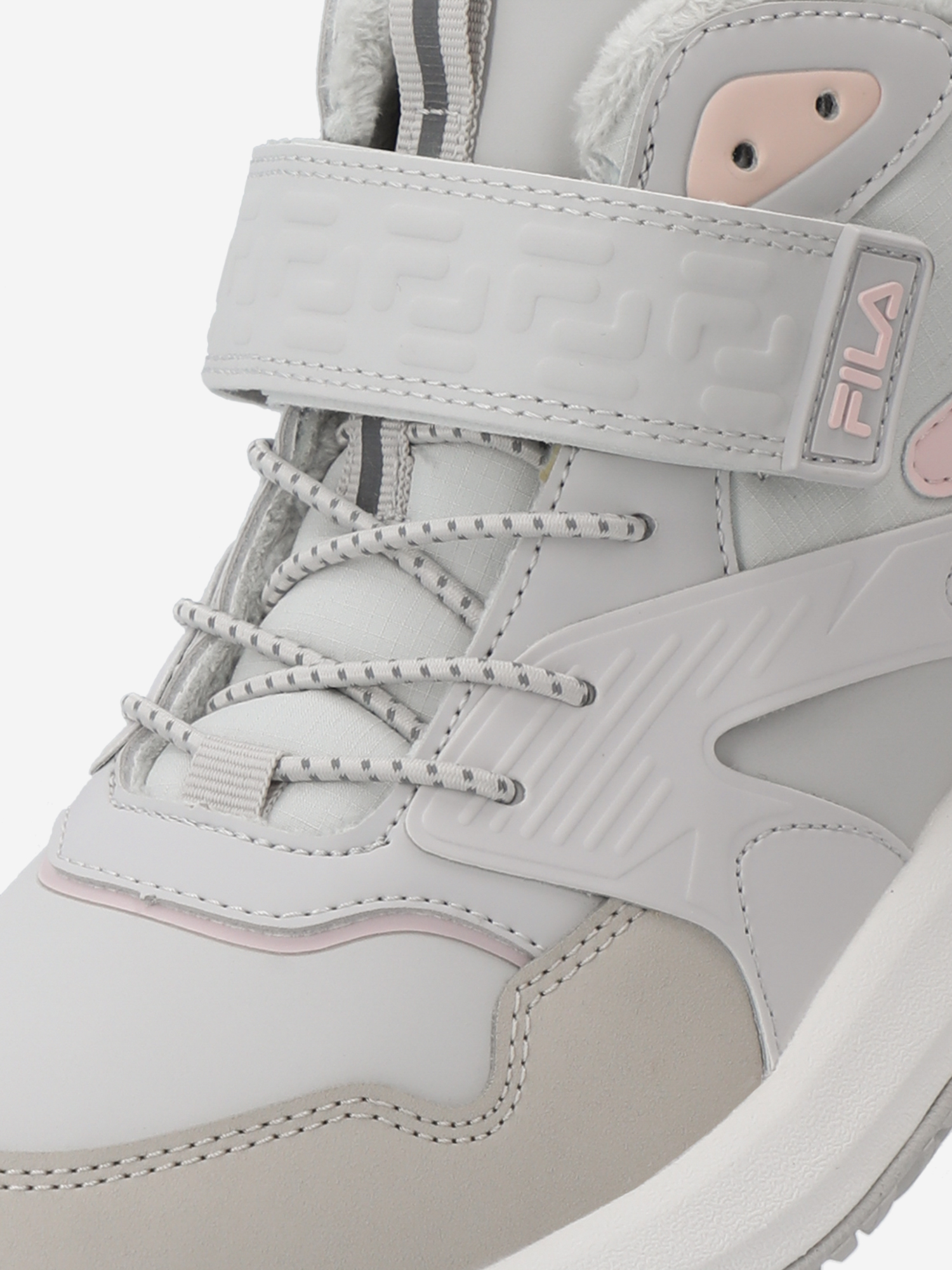 фото Кроссовки утепленные для девочек fila tornado mid, бежевый