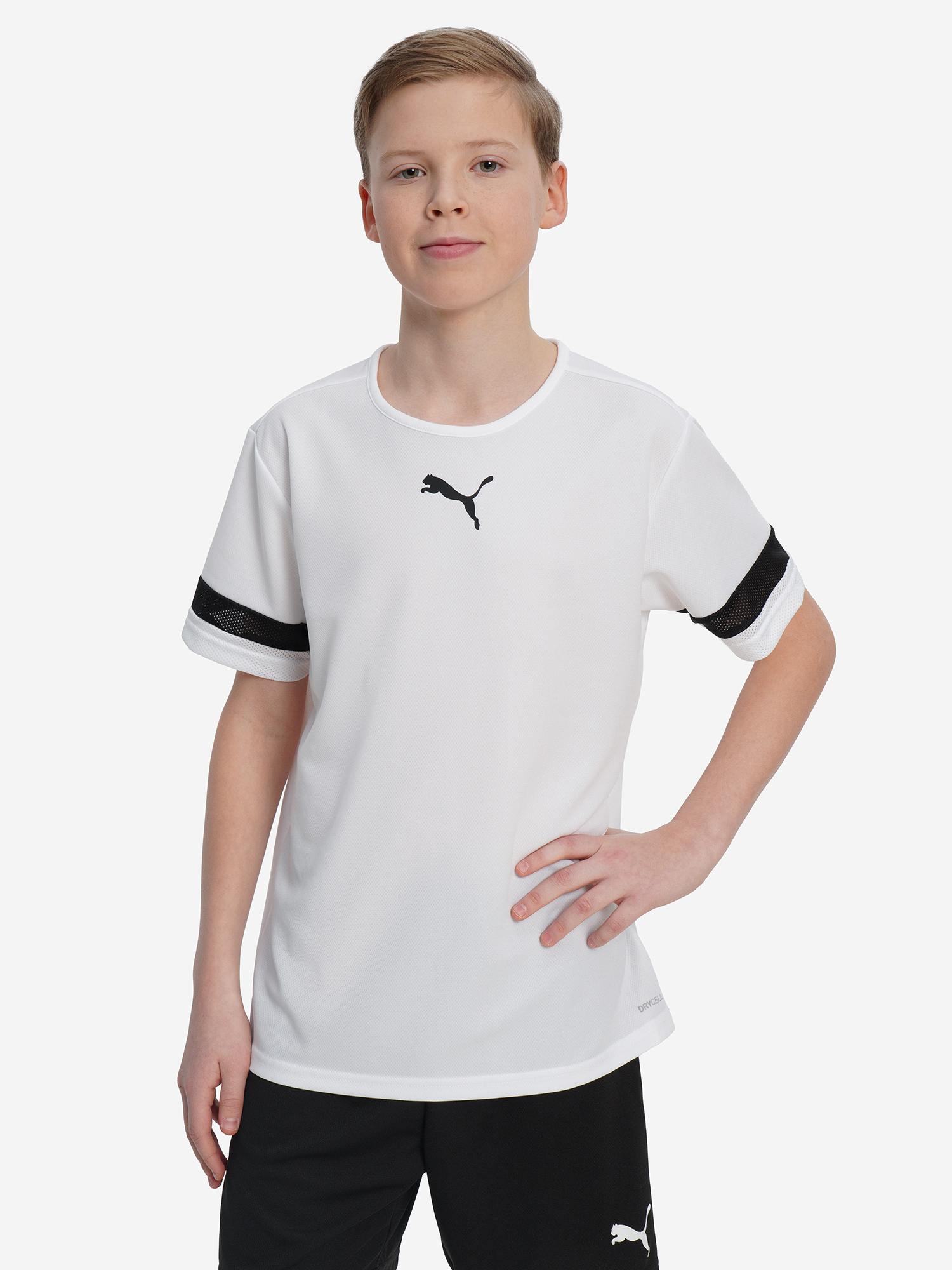 Изображение товара Футболка для мальчиков PUMA teamRISE Jersey с технологией DryCELL и прямым кроем