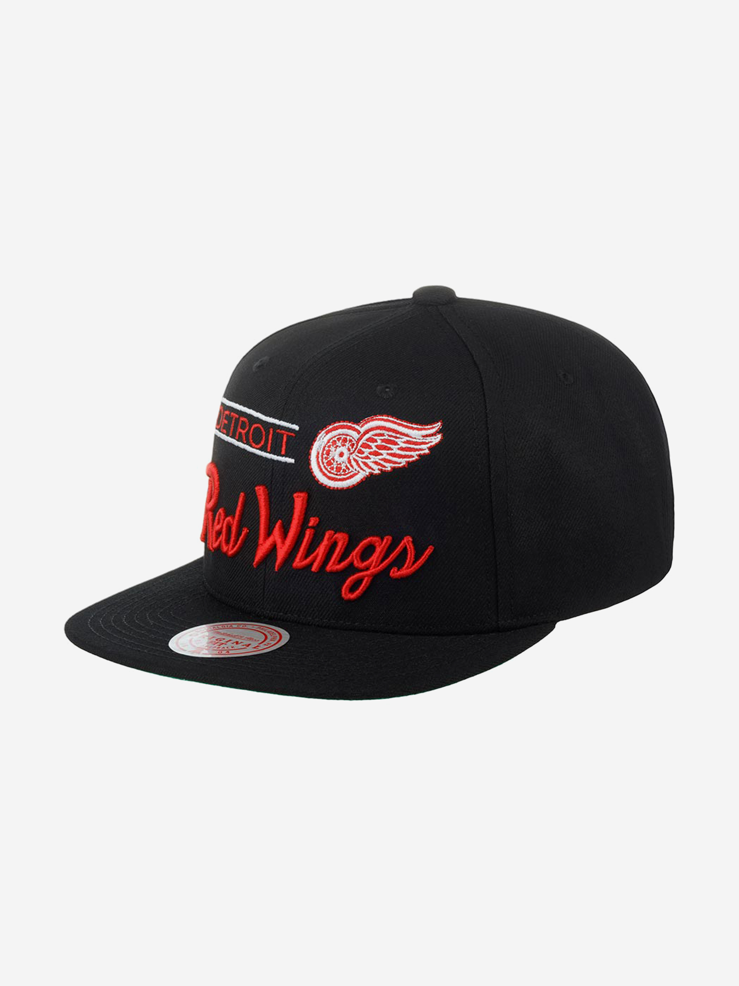 Бейсболка с прямым козырьком MITCHELL NESS 6HSSLD21213-DRWBLCK Detroit Red Wings NHL (черный), Черный